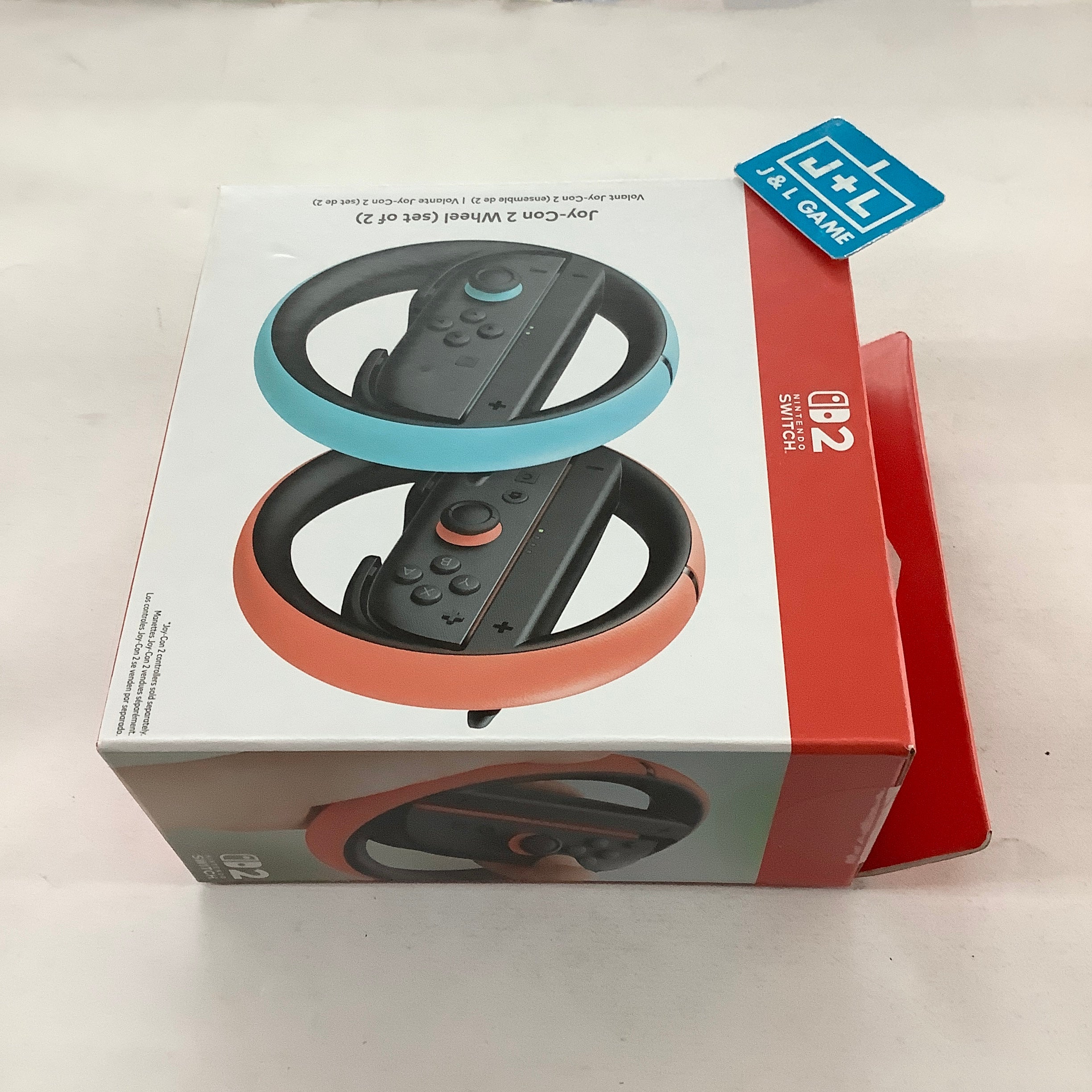 Nintendo Switch 2 Joy-Con 2 Wheel (Set of 2) (Blue/Red) - (NS2) Nintendo Switch 2 Accessories Nintendo