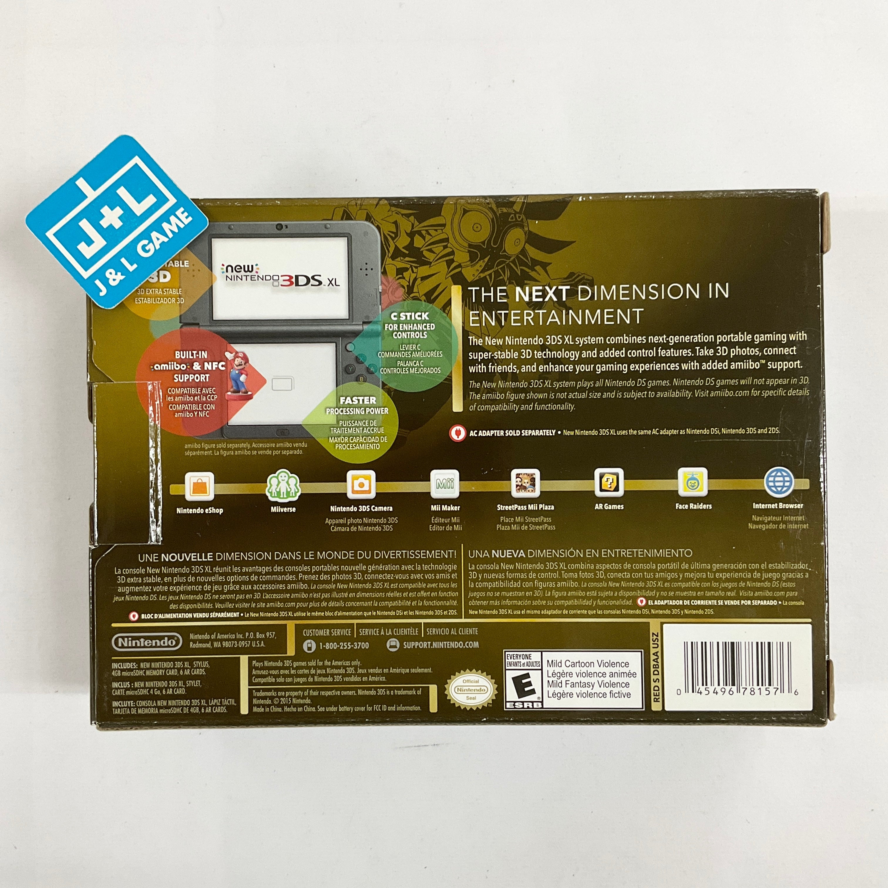 New Nintendo 3DS XL Console (Majora's Mask) - Nintendo 3DS [Pre