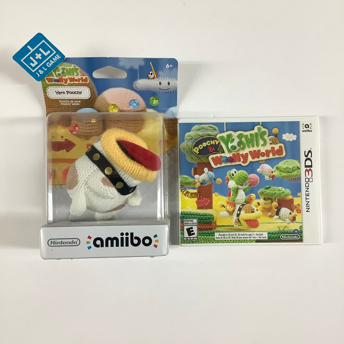 Poochy & Yoshi's Woolly World + Yarn Yoshi amiibo - Nintendo 3DS [Pre-Owned]