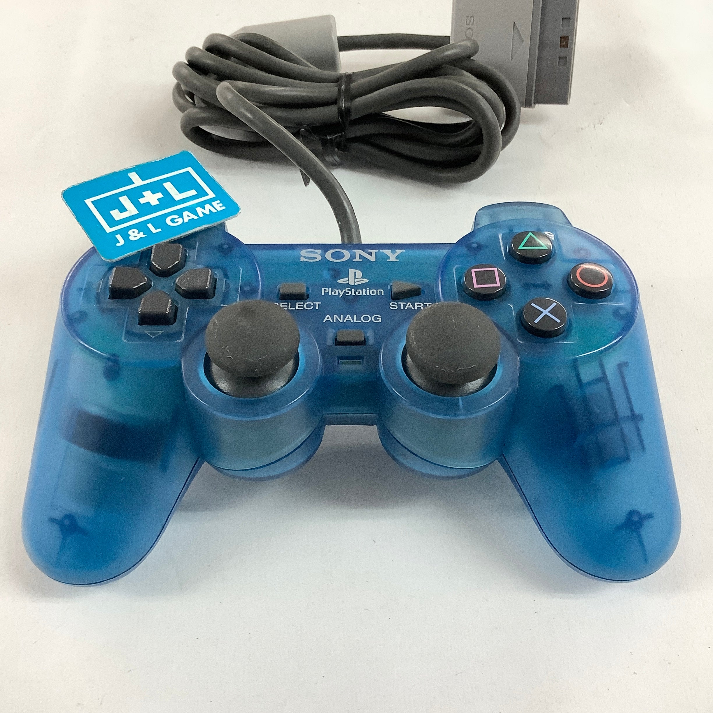 Sony Playstation Dual Analog Controller (Clear Blue) - (PS1) PlayStation 1 [Pre-Owned] Accessories Sony