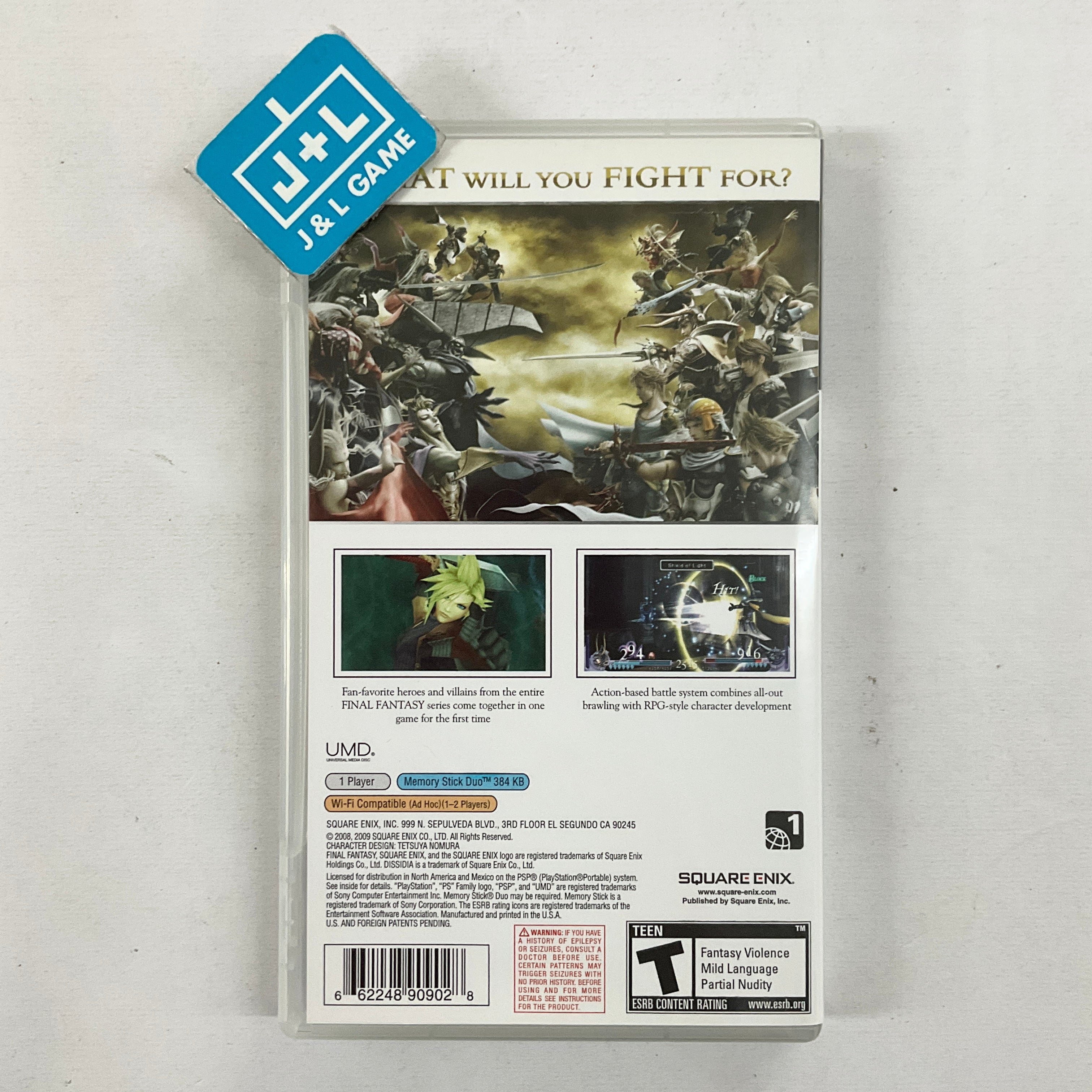Dissidia: Final Fantasy (w/ Slipcover) - SONY PSP [Pre-Owned] Video Games Square Enix