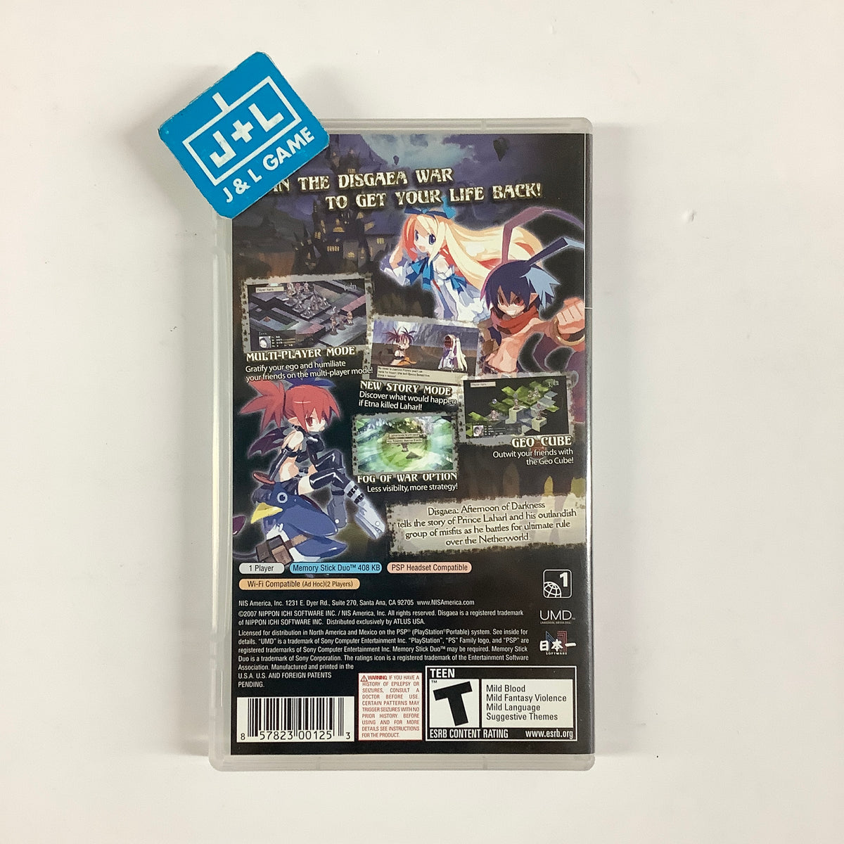 Disgaea: Afternoon of Darkness - Sony PSP [Pre-Owned] Video Games NIS America
