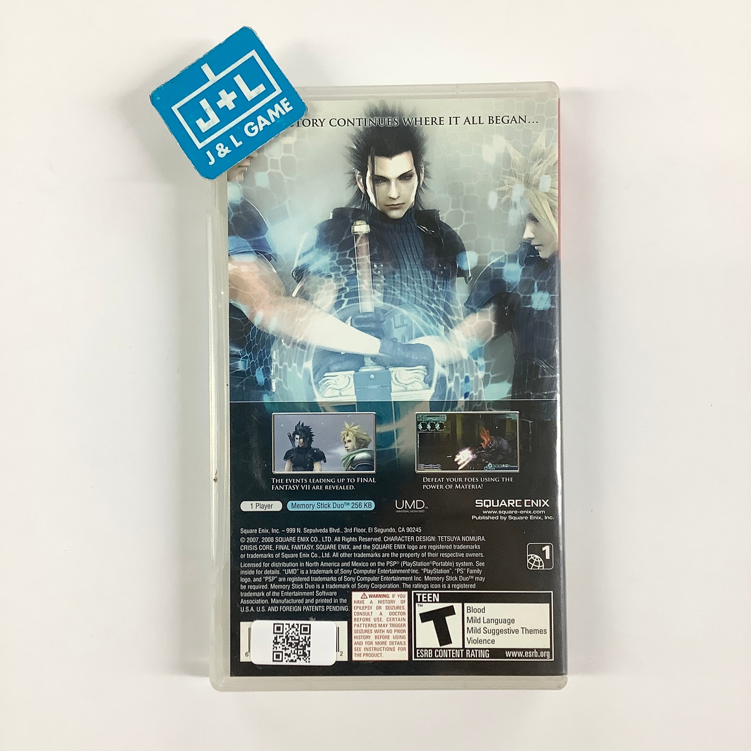 Crisis Core: Final Fantasy VII (Greatest Hits) - SONY PSP [Pre-Owned]