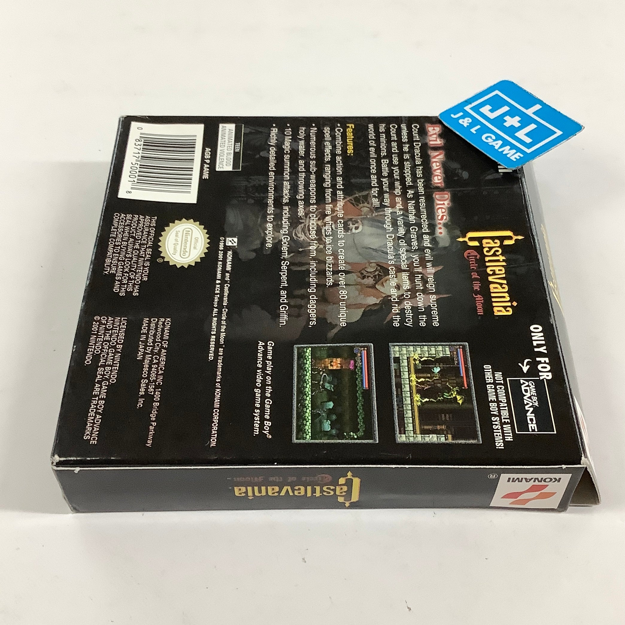 Castlevania: Circle of the Moon - (GBA) Game Boy Advance [Pre-Owned] Video Games Konami