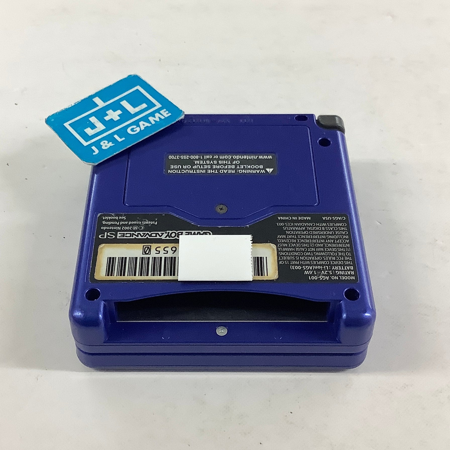 Nintendo Game Boy Advance SP Console AGS-001 (Cobalt Blue) - (GBA) Game Boy Advance SP [Pre-Owned] CONSOLE Nintendo