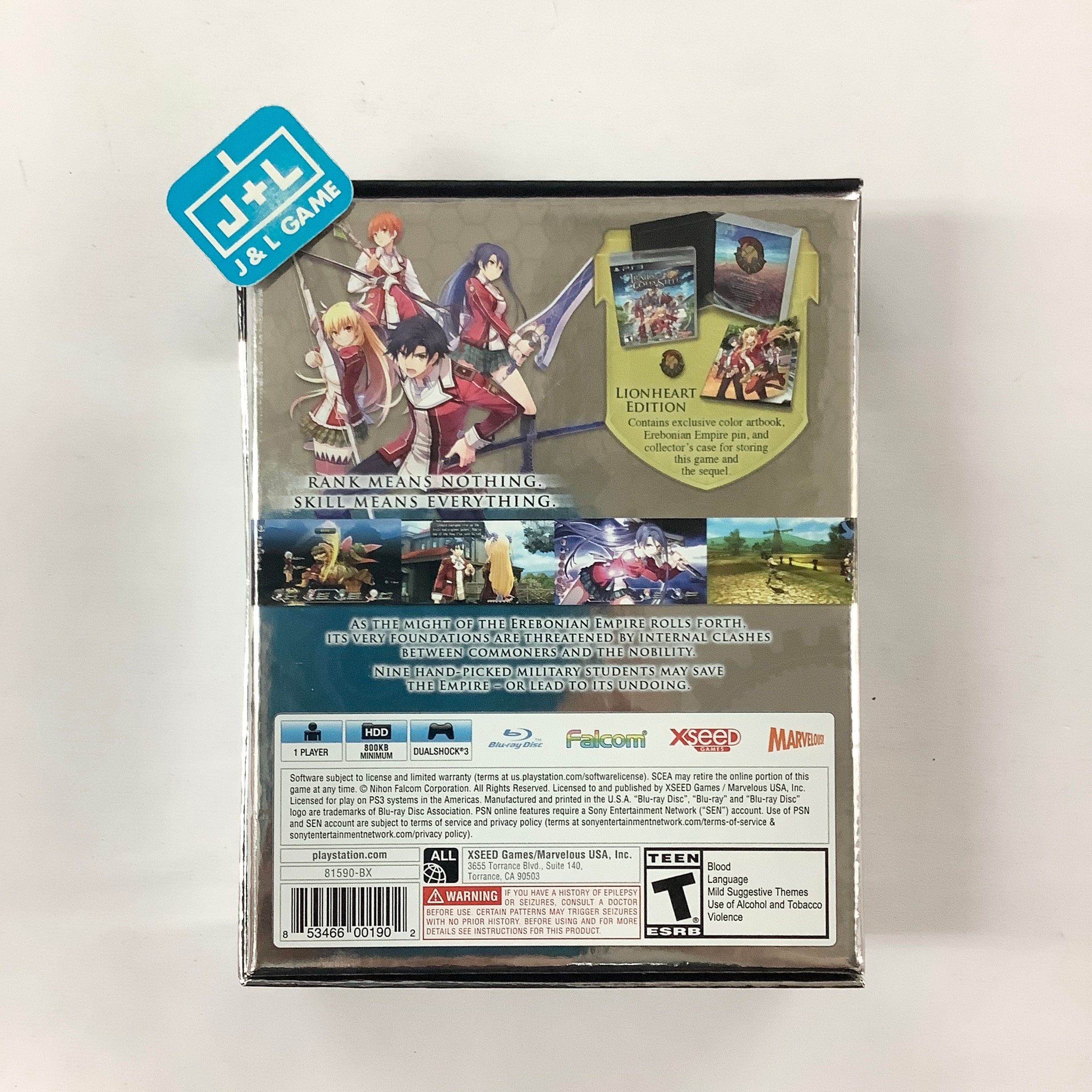 The Legend of Heroes: Trails of Cold Steel (Lionheart Edition