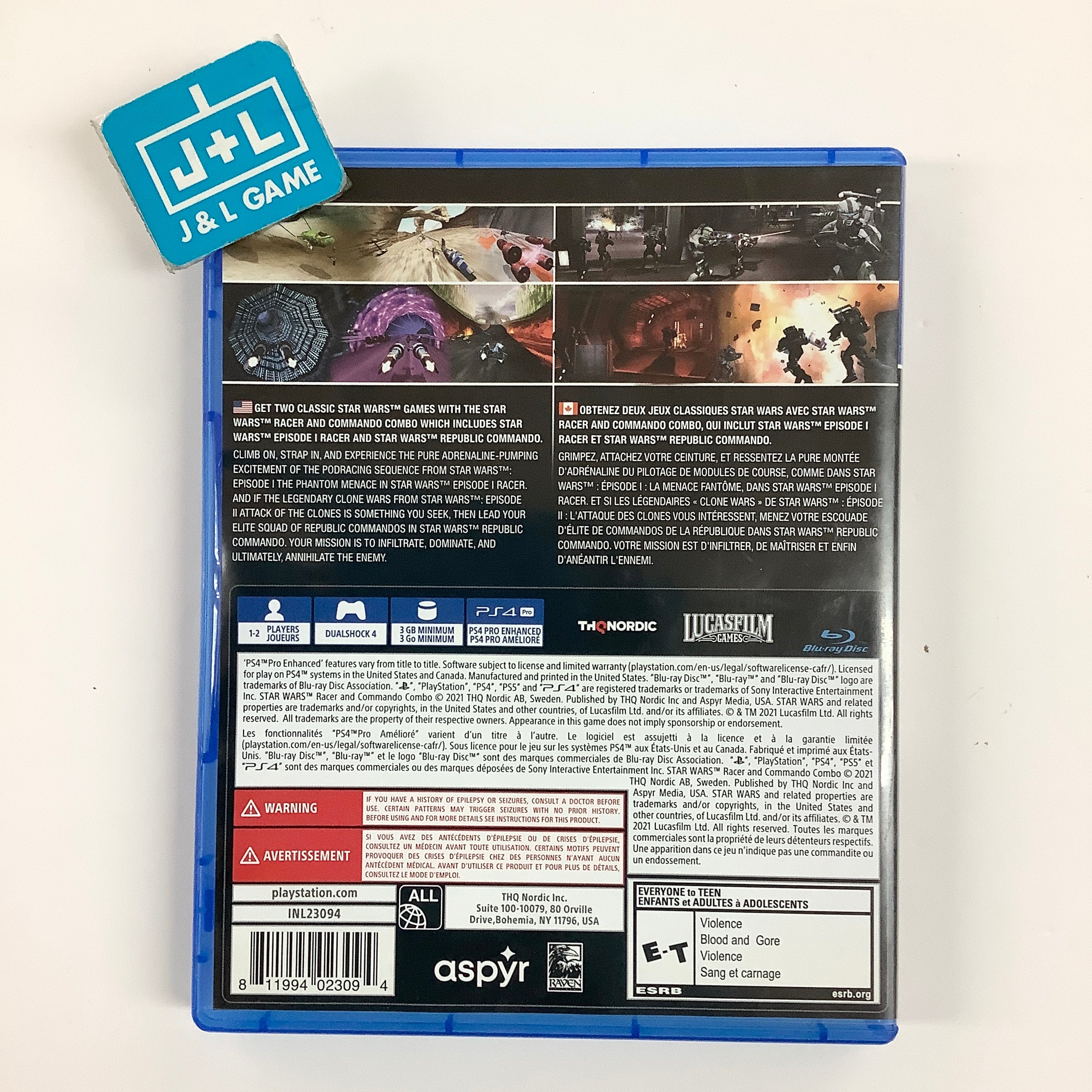 Star Wars Racer and Commando Combo - (PS4) PlayStation 4 [Pre-Owned] Video Games THQ Nordic