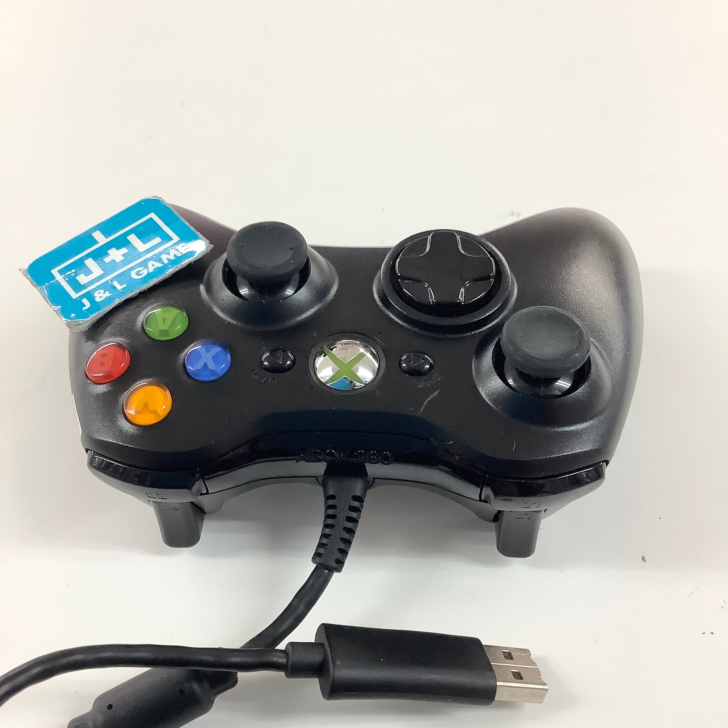 Microsoft Xbox 360 Wired Controller (Black) - Xbox 360 [Pre-Owned] Accessories Microsoft