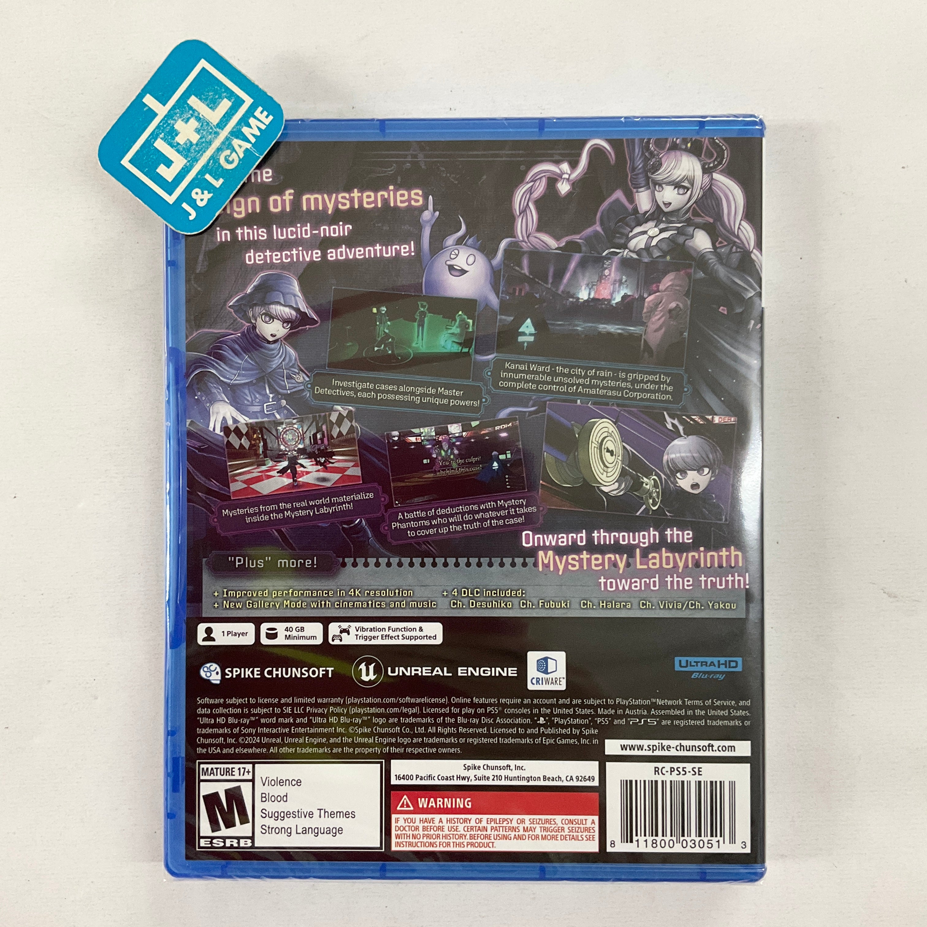 Master Detective Archives: RAIN CODE+ - (PS5) PlayStation 5 | J&L Game