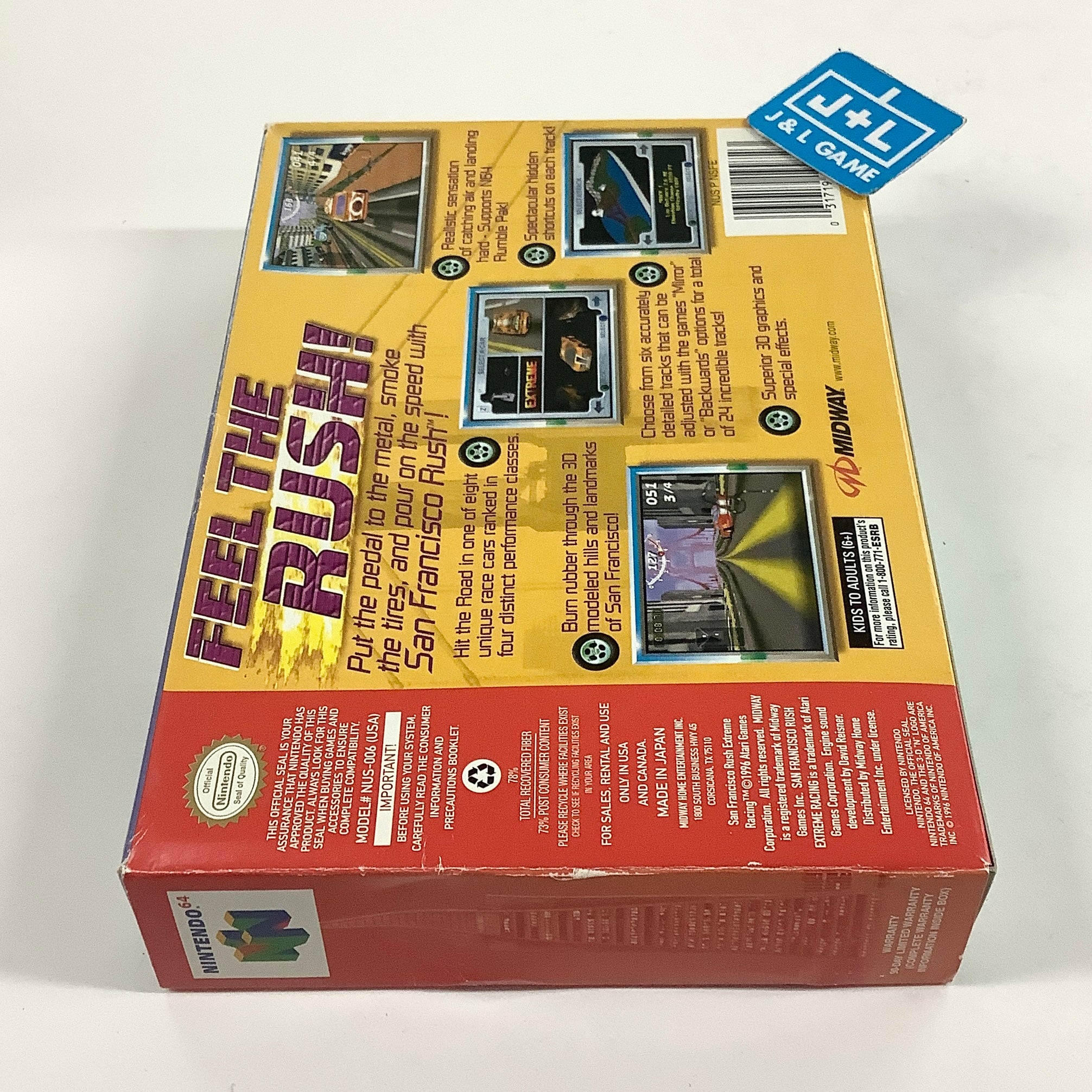 San Francisco Rush: Extreme Racing - (N64) Nintendo 64 [Pre-Owned] Video Games Midway