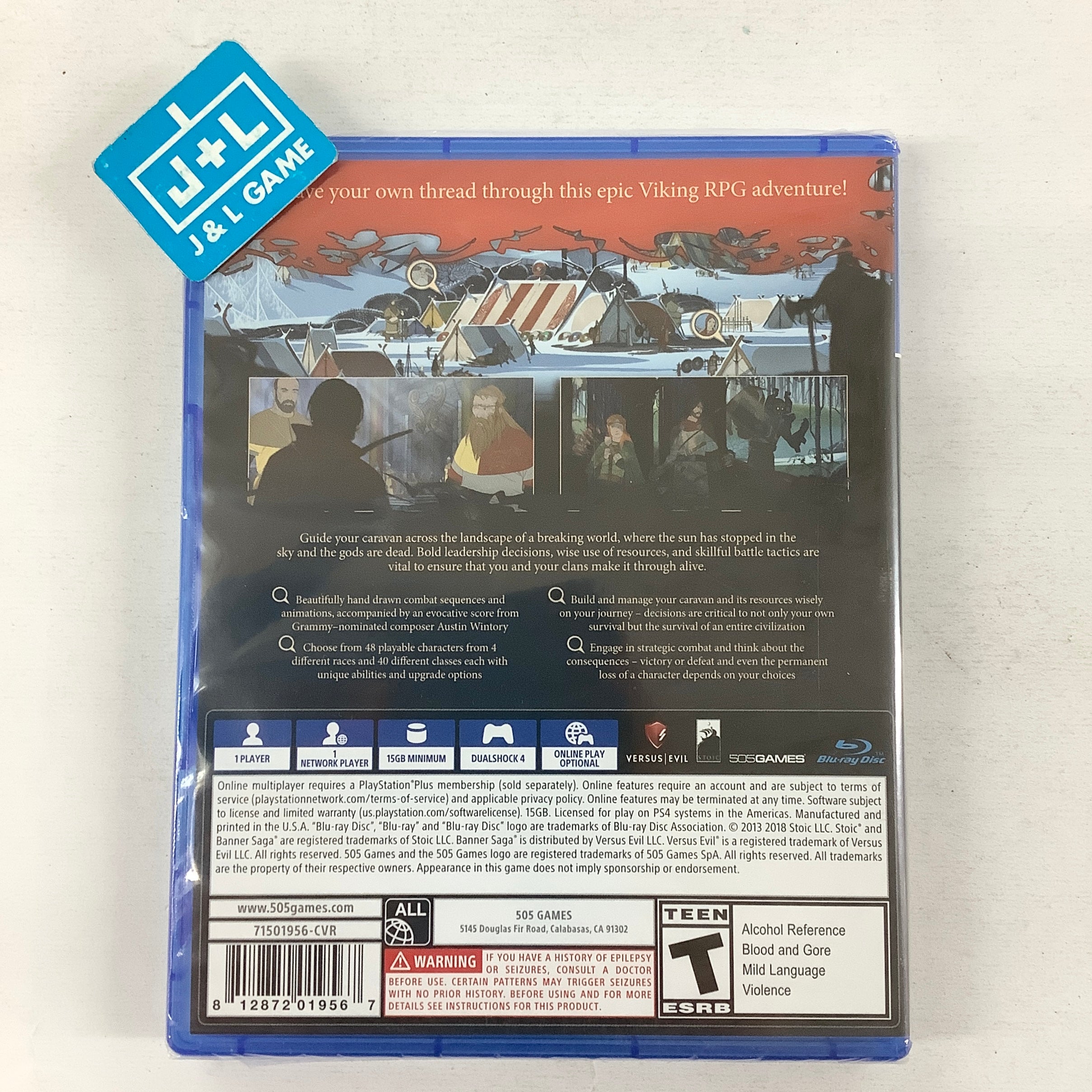 The Banner Saga Collection (Bonus Edition) - (PS4) PlayStation 4 Video Games 505 Games