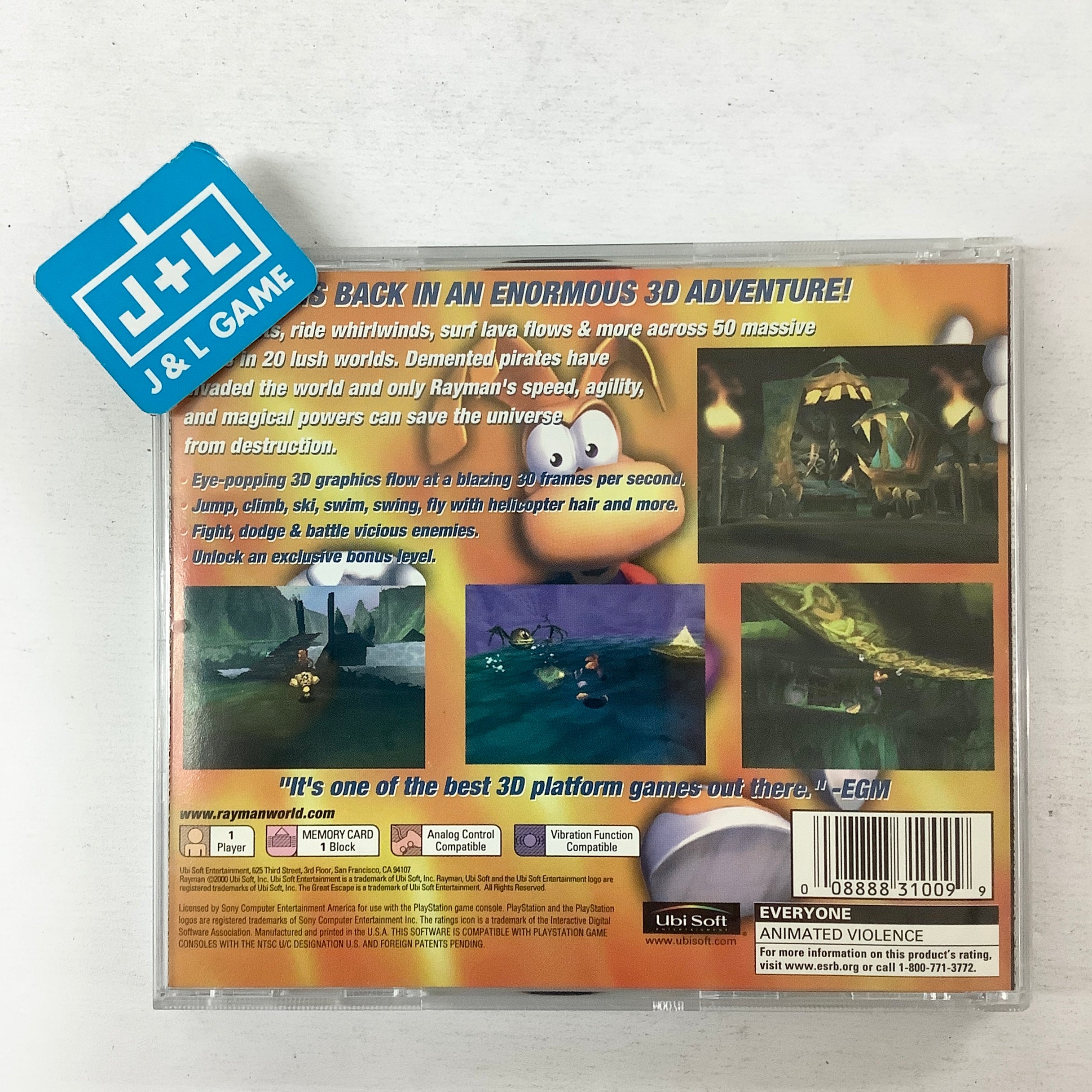 Rayman 2: The Great Escape - (PS1) PlayStation 1 [Pre-Owned] Video Games Ubisoft   