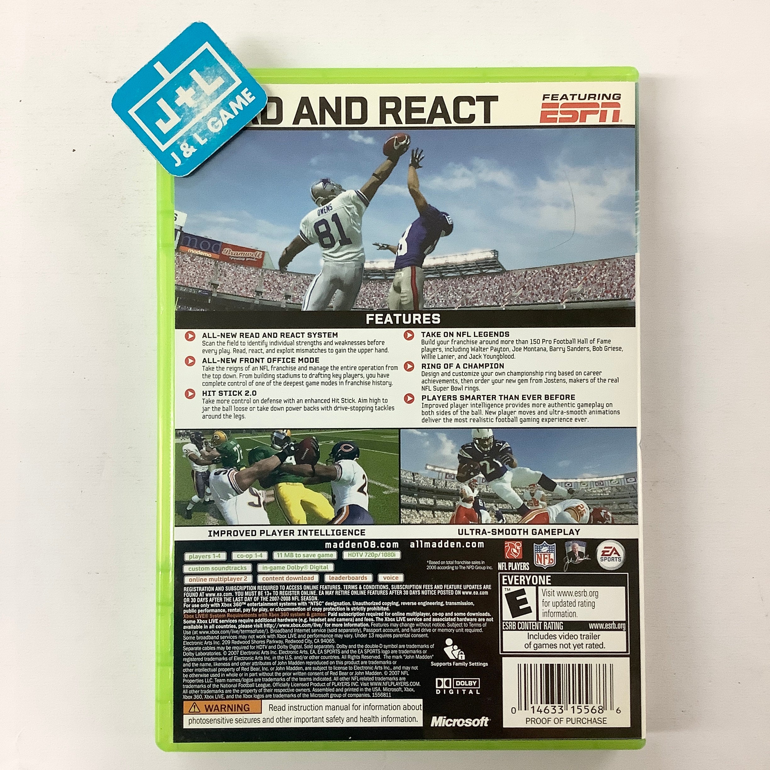 Madden NFL 08 - Xbox 360 [Pre-Owned] Video Games EA Sports   