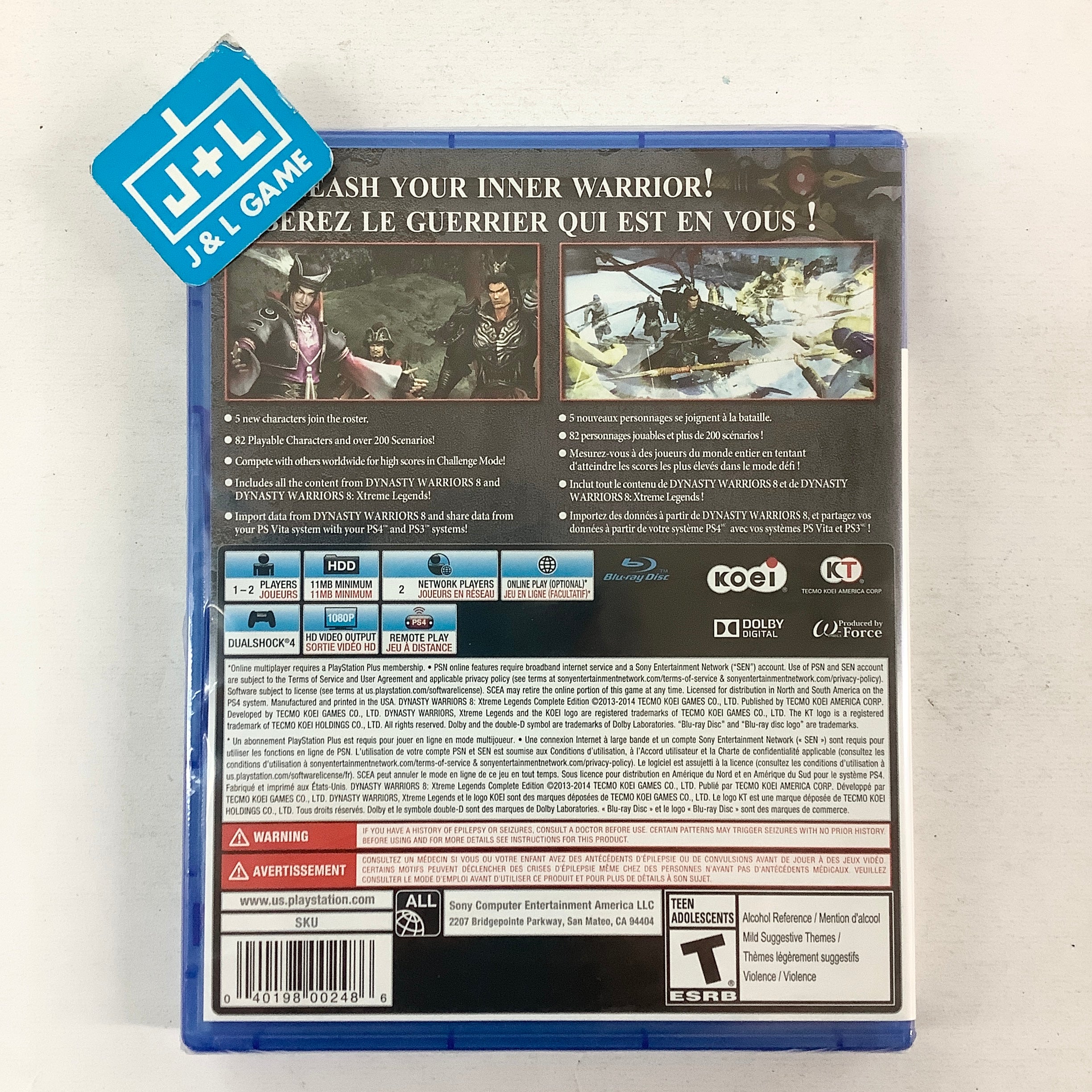 Dynasty Warriors 8: Xtreme Legends Complete Edition - (PS4) PlayStation 4 Video Games Tecmo Koei Games