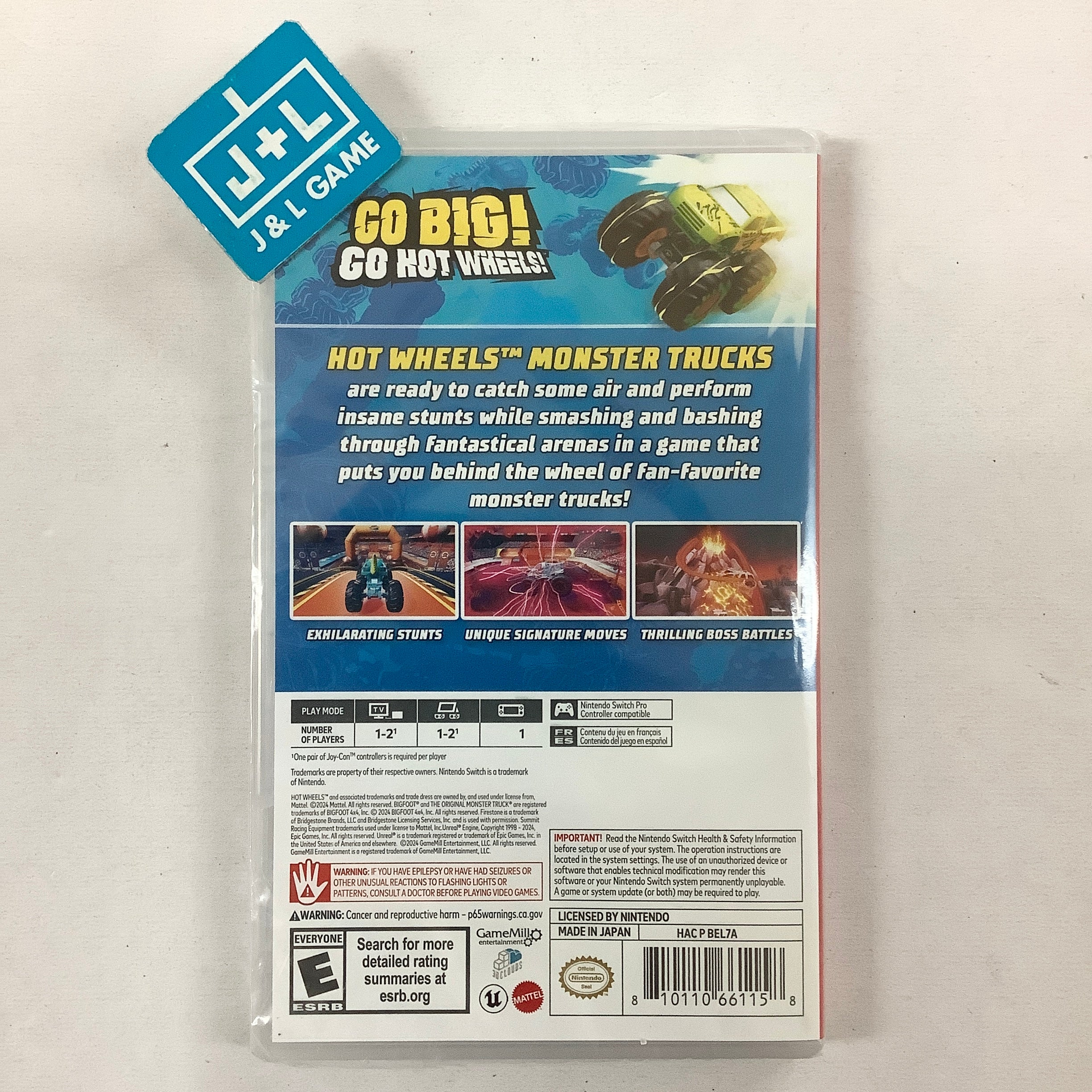 Hot Wheels Monster Trucks: Stunt Mayhem - (NSW) Nintendo Switch Video Games GameMill Entertainment