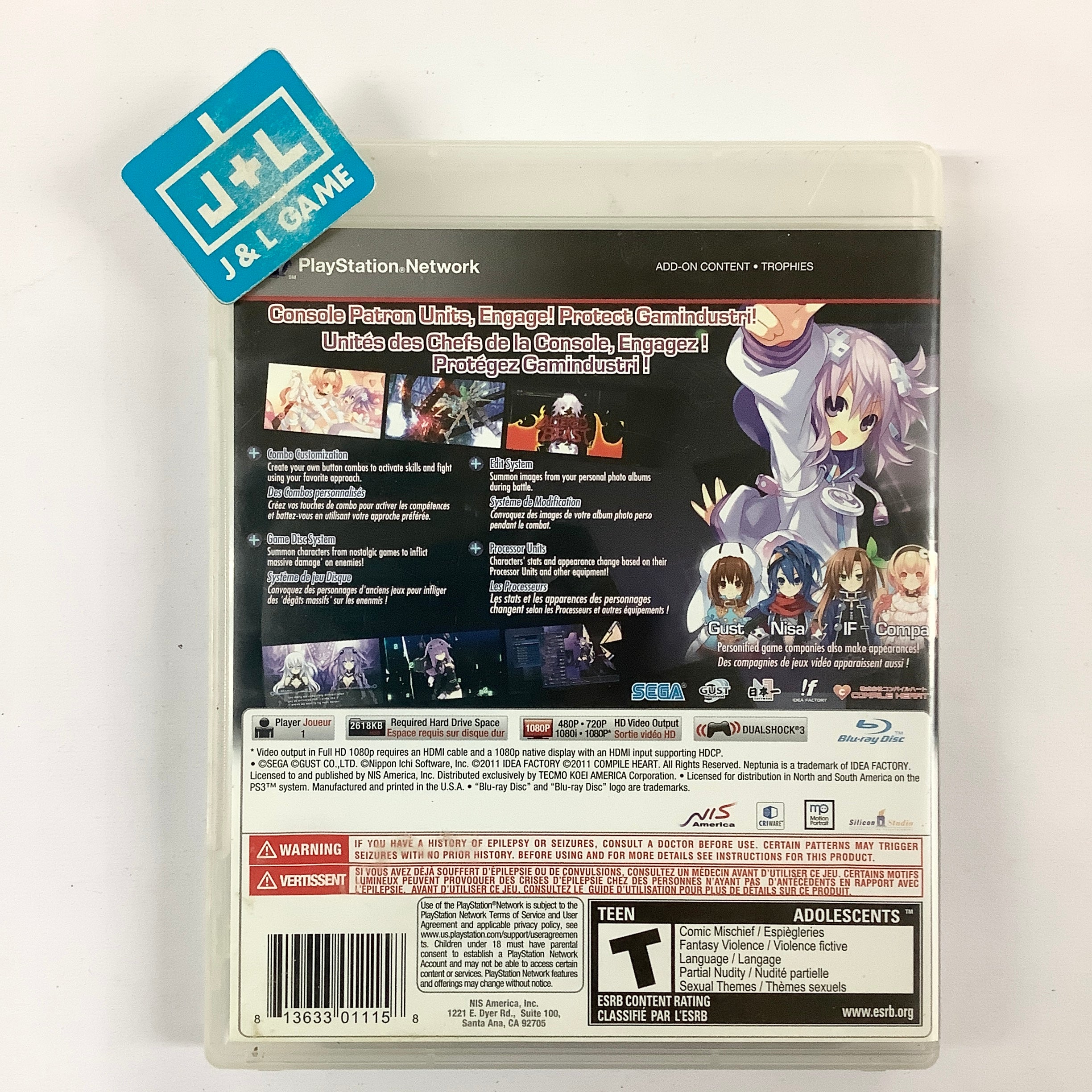 Hyperdimension Neptunia - (PS3) PlayStation 3 [Pre-Owned] Video Games NIS America   