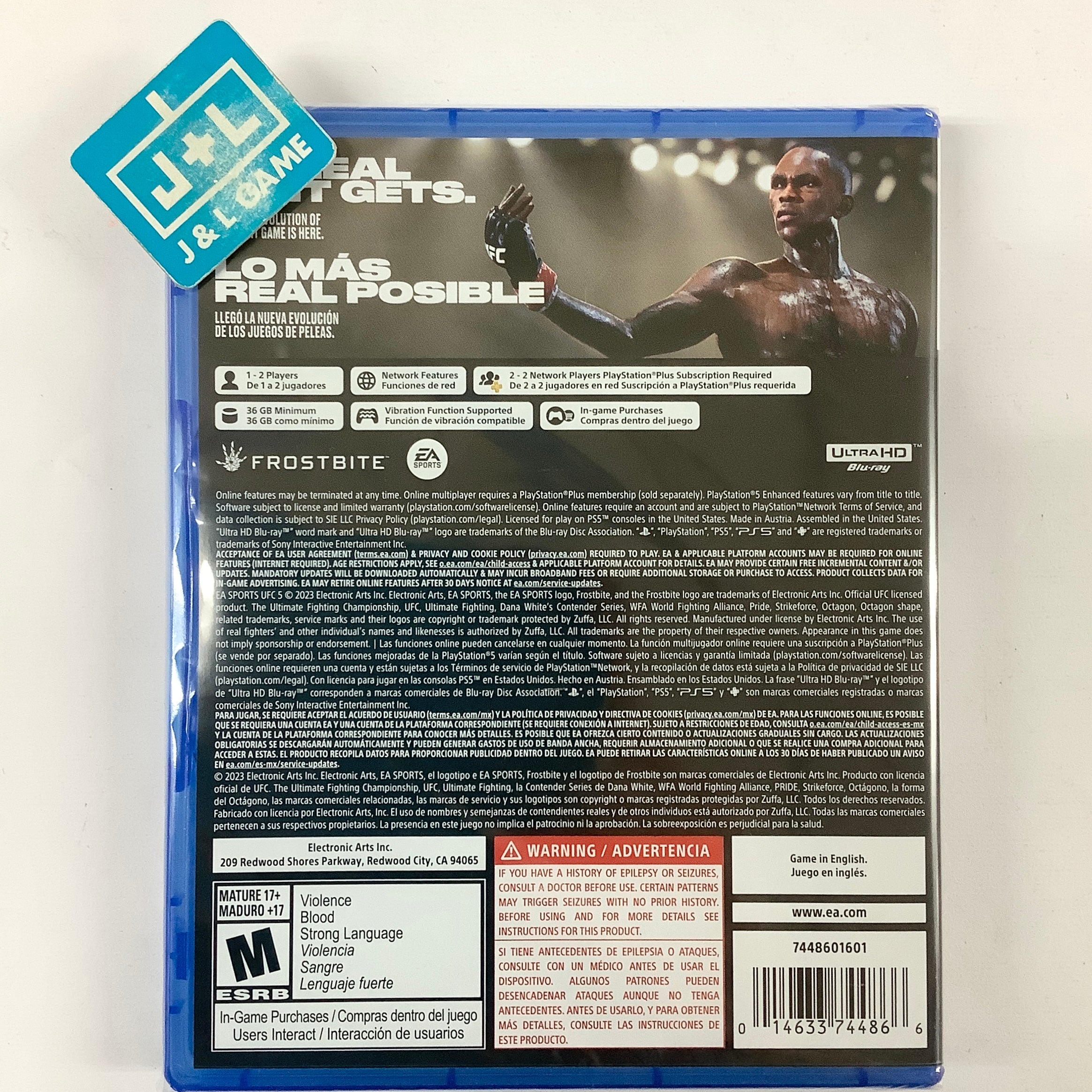 UFC 5 - (PS5) PlayStation 5 Video Games Electronic Arts   