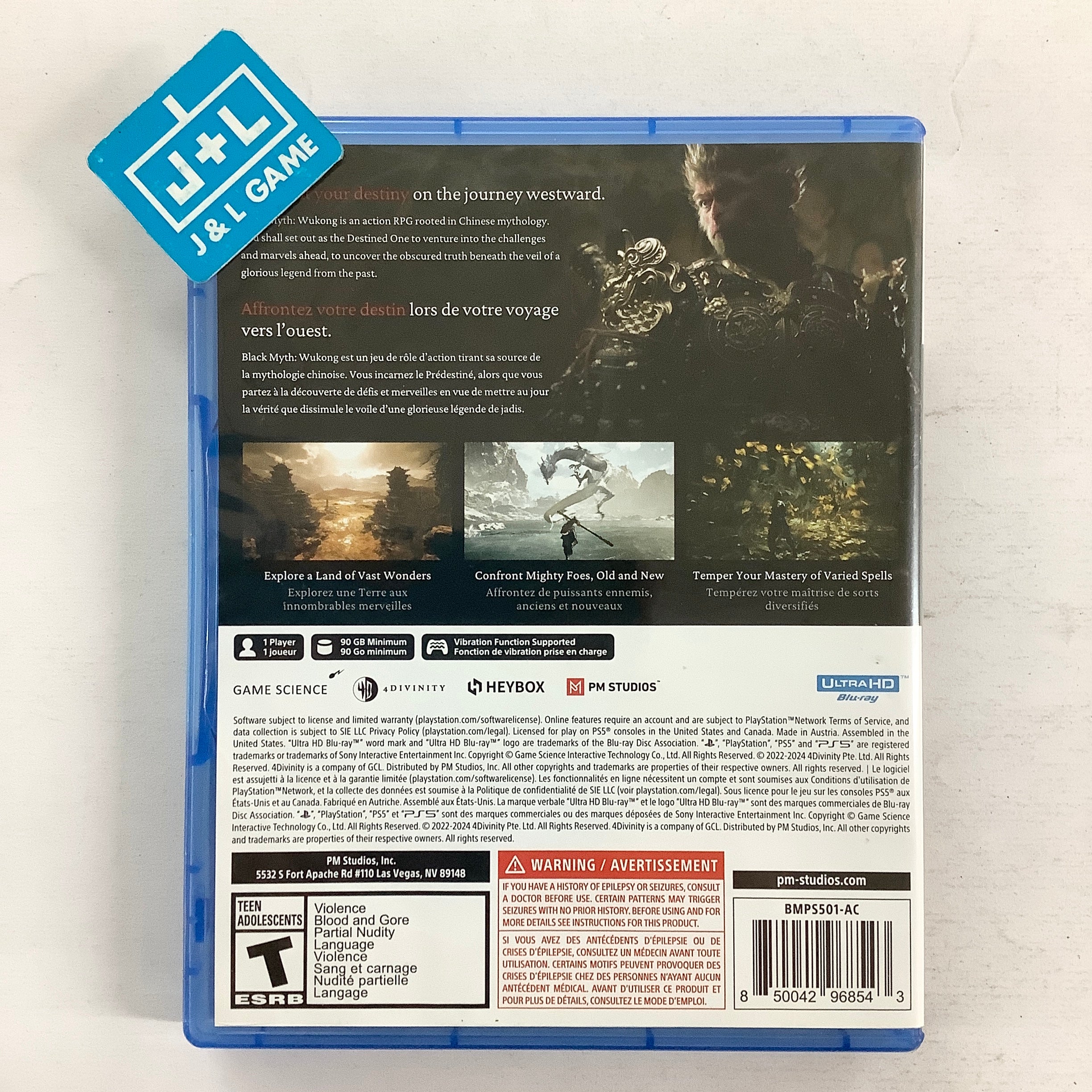 Black Myth: Wukong - (PS5) PlayStation 5 [Pre-Owned] Video Games PM Studios