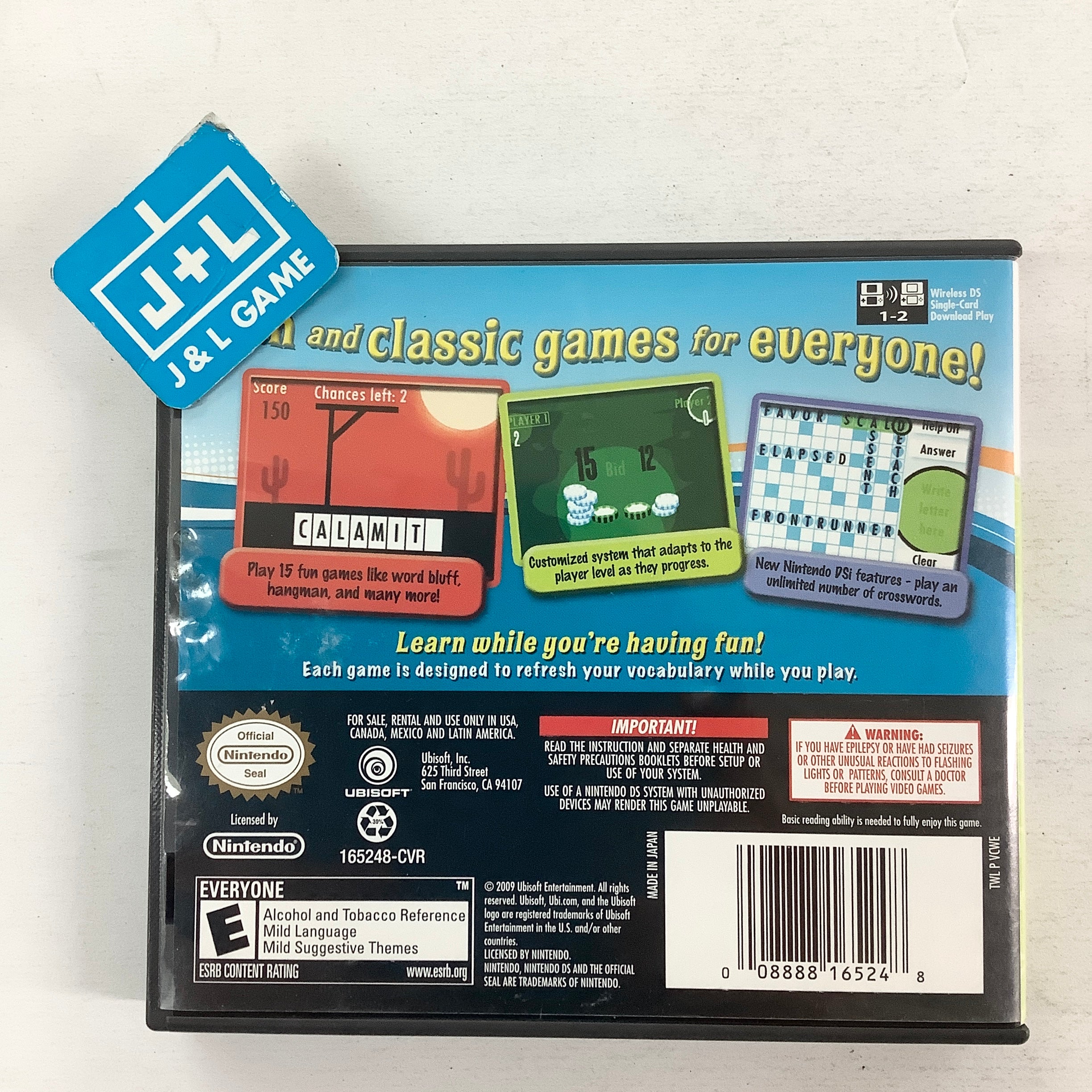 Classic Word Games - (NDS) Nintendo DS [Pre-Owned] Video Games Ubisoft