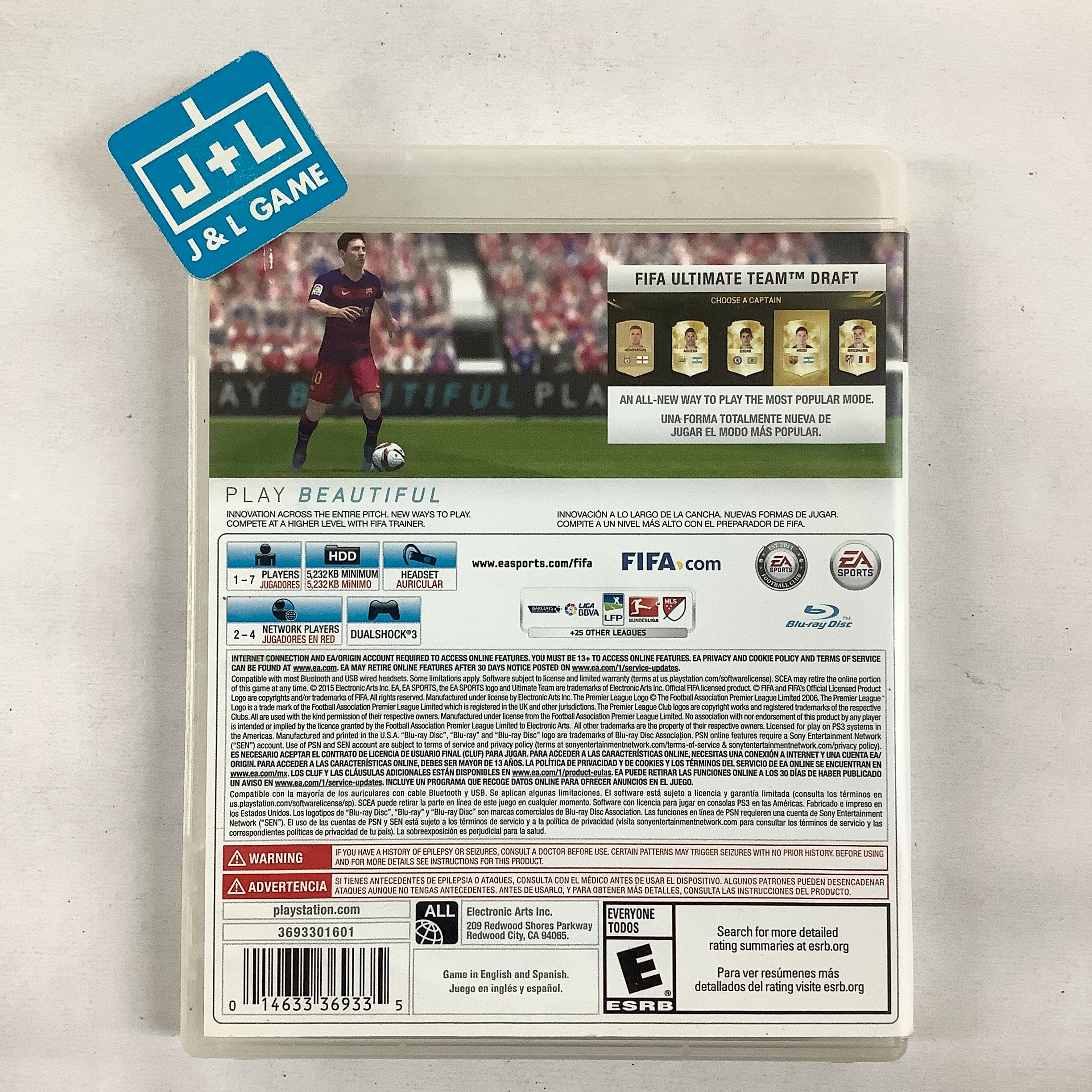 FIFA 16 - (PS3) PlayStation 3 [Pre-Owned] Video Games Electronic Arts