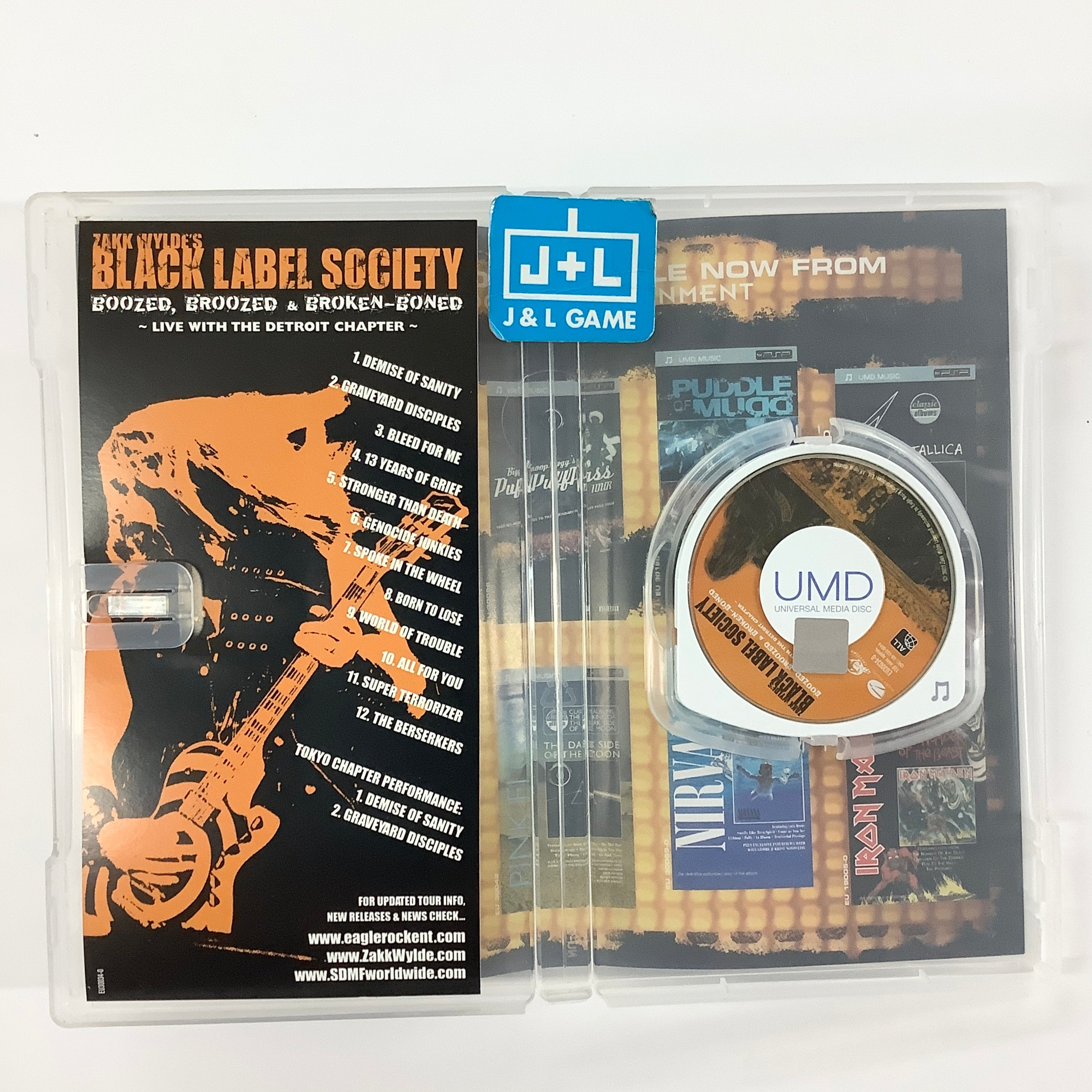 Zakk Wylde's Black Label Society - Boozed, Broozed & Broken-Boned - PSP UMD Video [Pre-Owned] Home Sony Pictures
