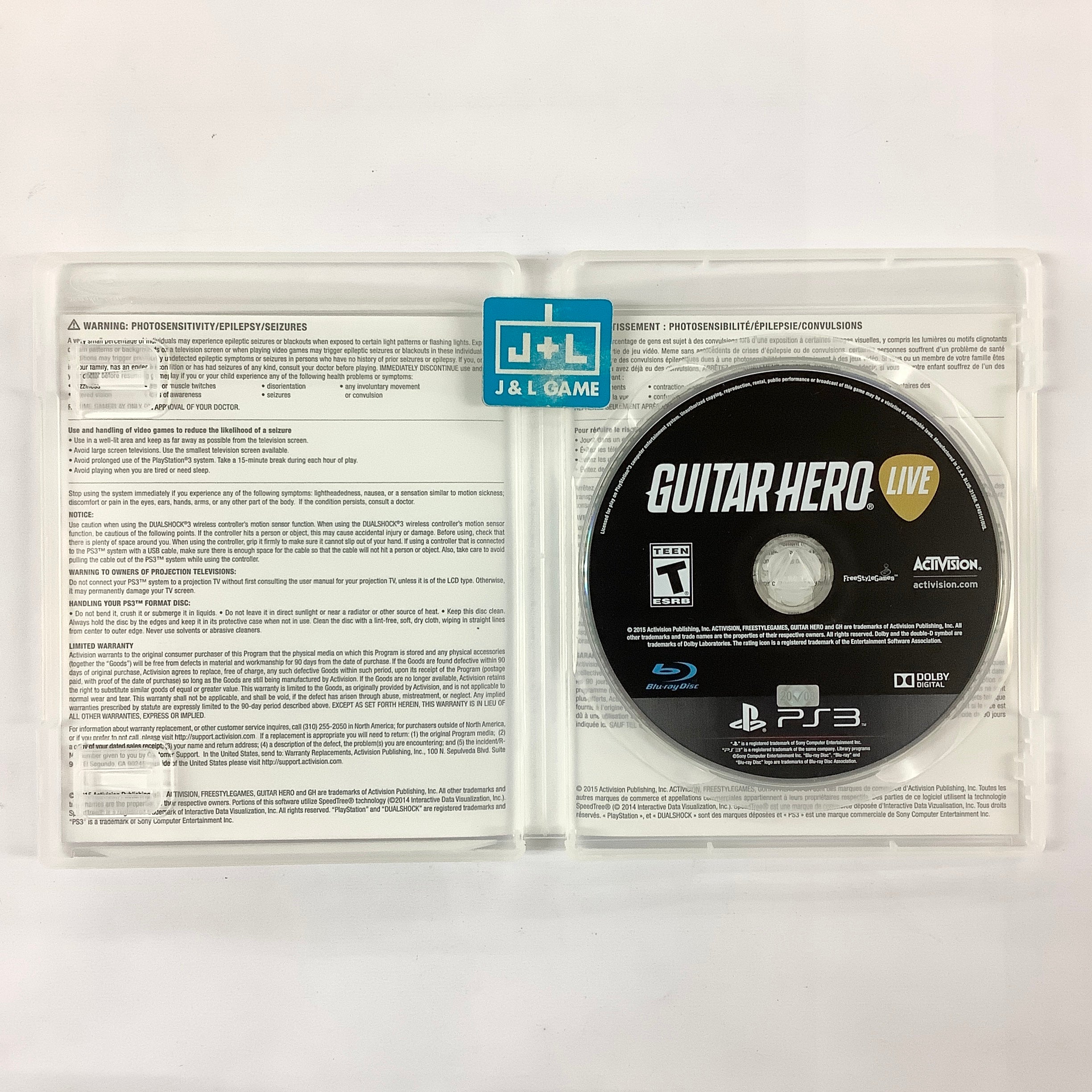 Guitar Hero Live (Game Only) - (PS3) PlayStation 3 [Pre-Owned] Video Games Activision   