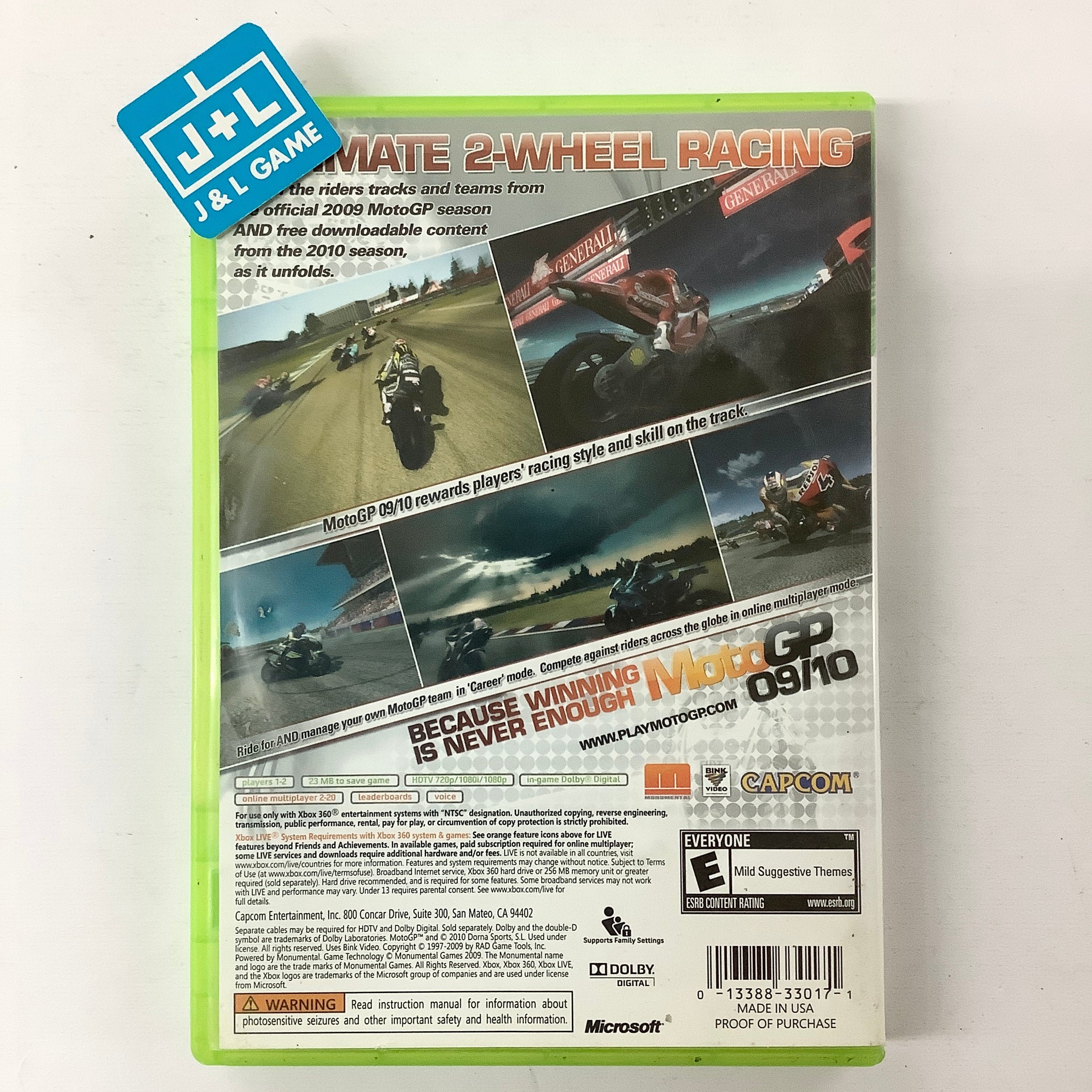 MotoGP 09/10 - Xbox 360 [Pre-Owned] | J&L Game