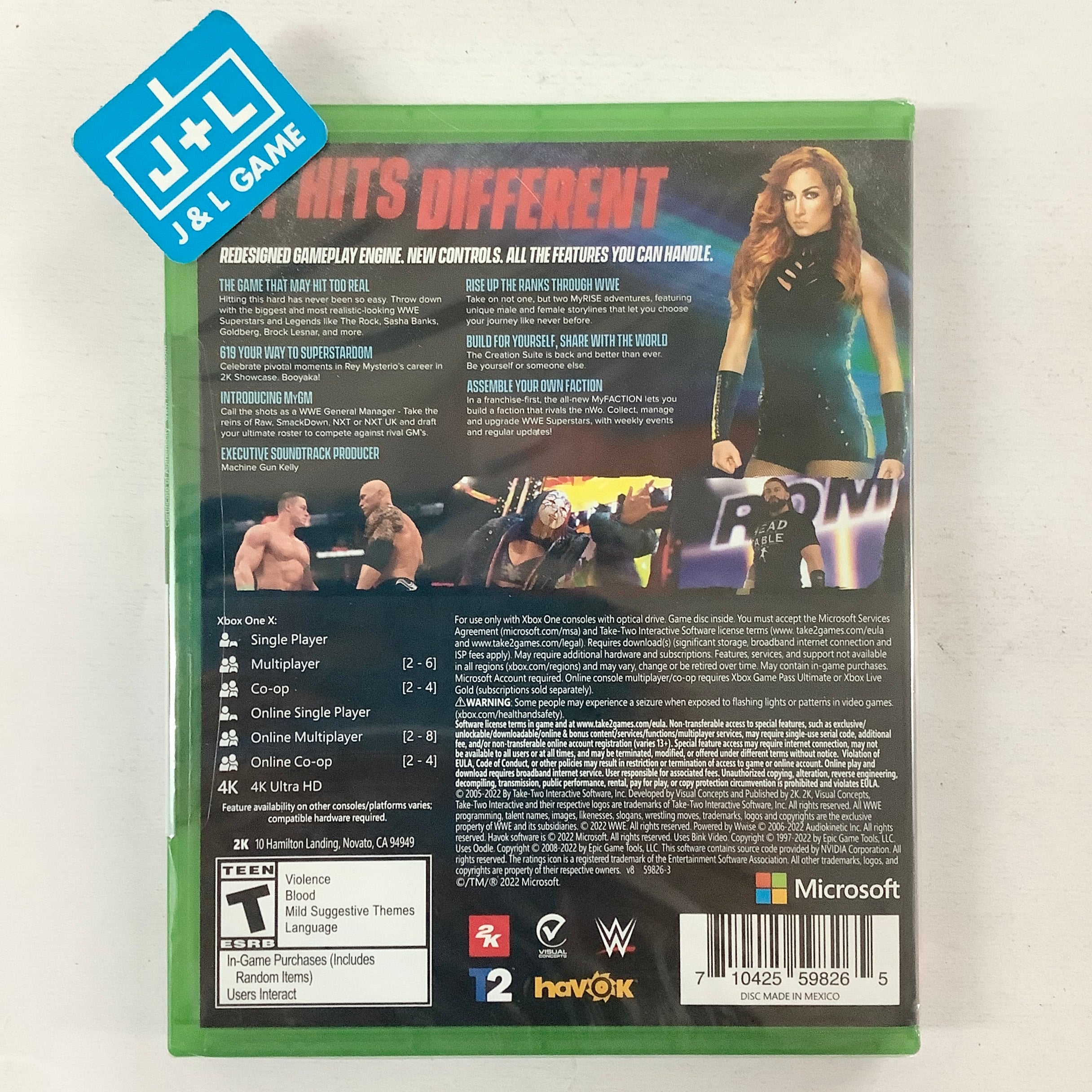 WWE 2K22 - (XB1) Xbox One Video Games 2K   