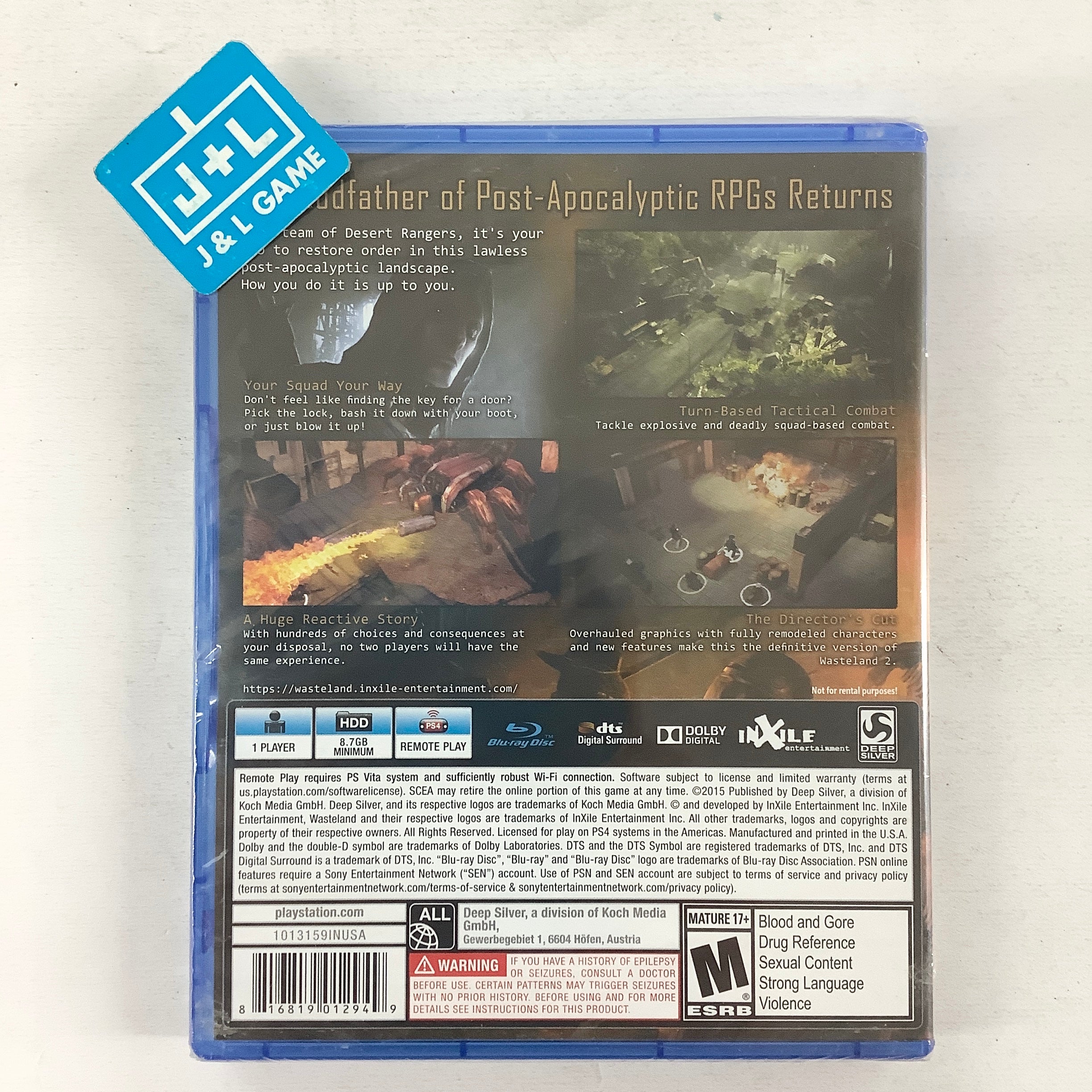 Wasteland 2: Director's Cut - (PS4) PlayStation 4 Video Games Deep Silver