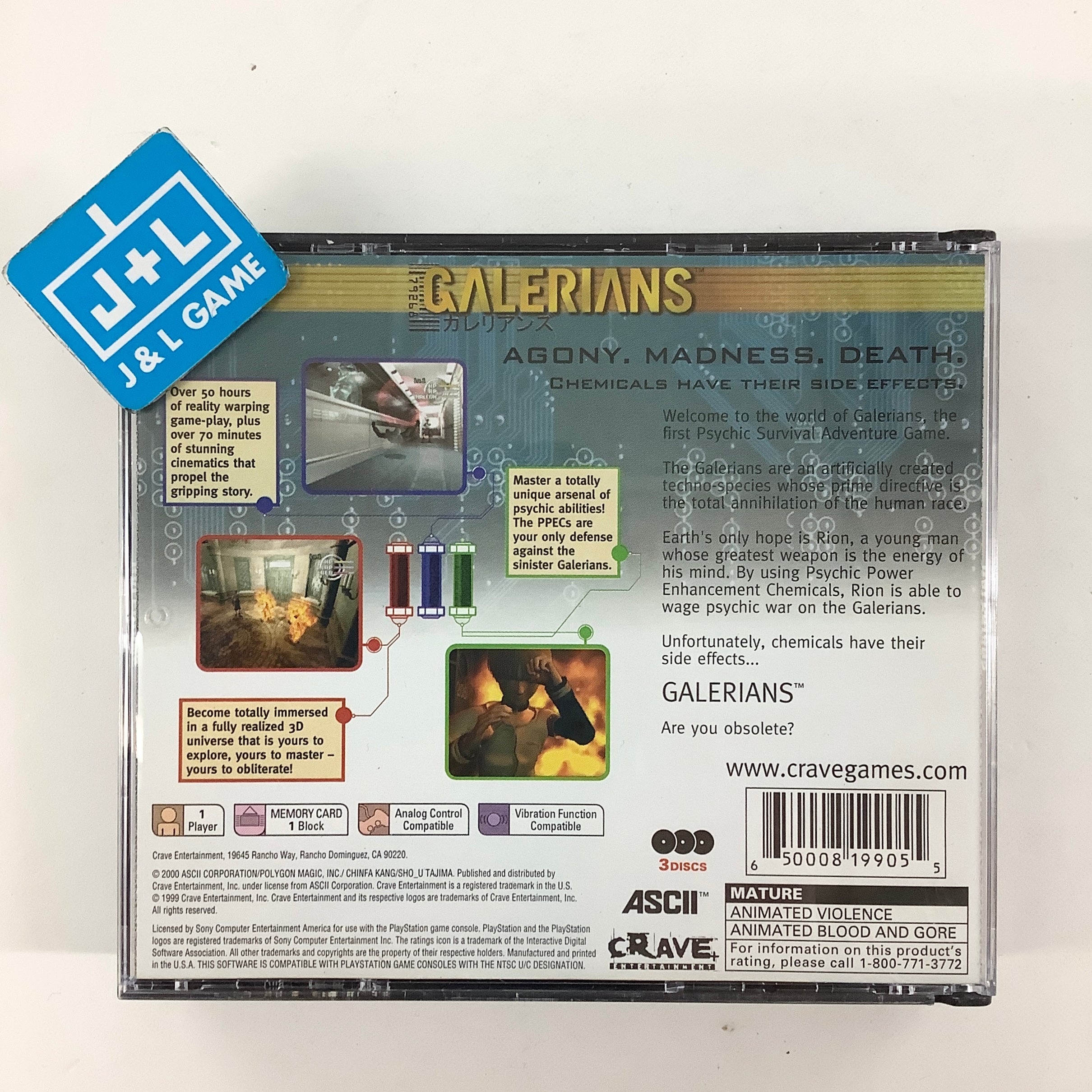 Galerians - (PS1) PlayStation 1 [Pre-Owned]