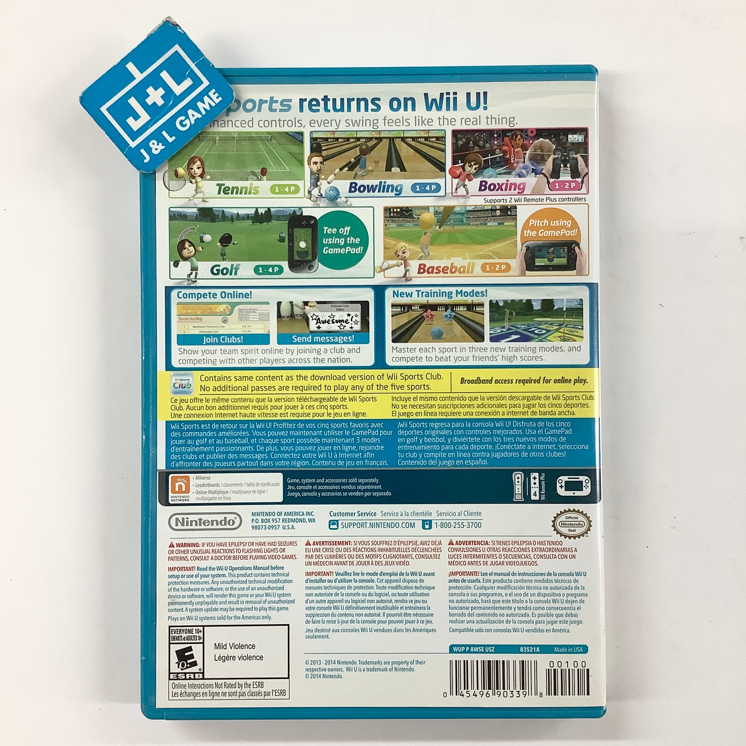 Wii Sports Club - Nintendo Wii U [Pre-Owned] Video Games Nintendo