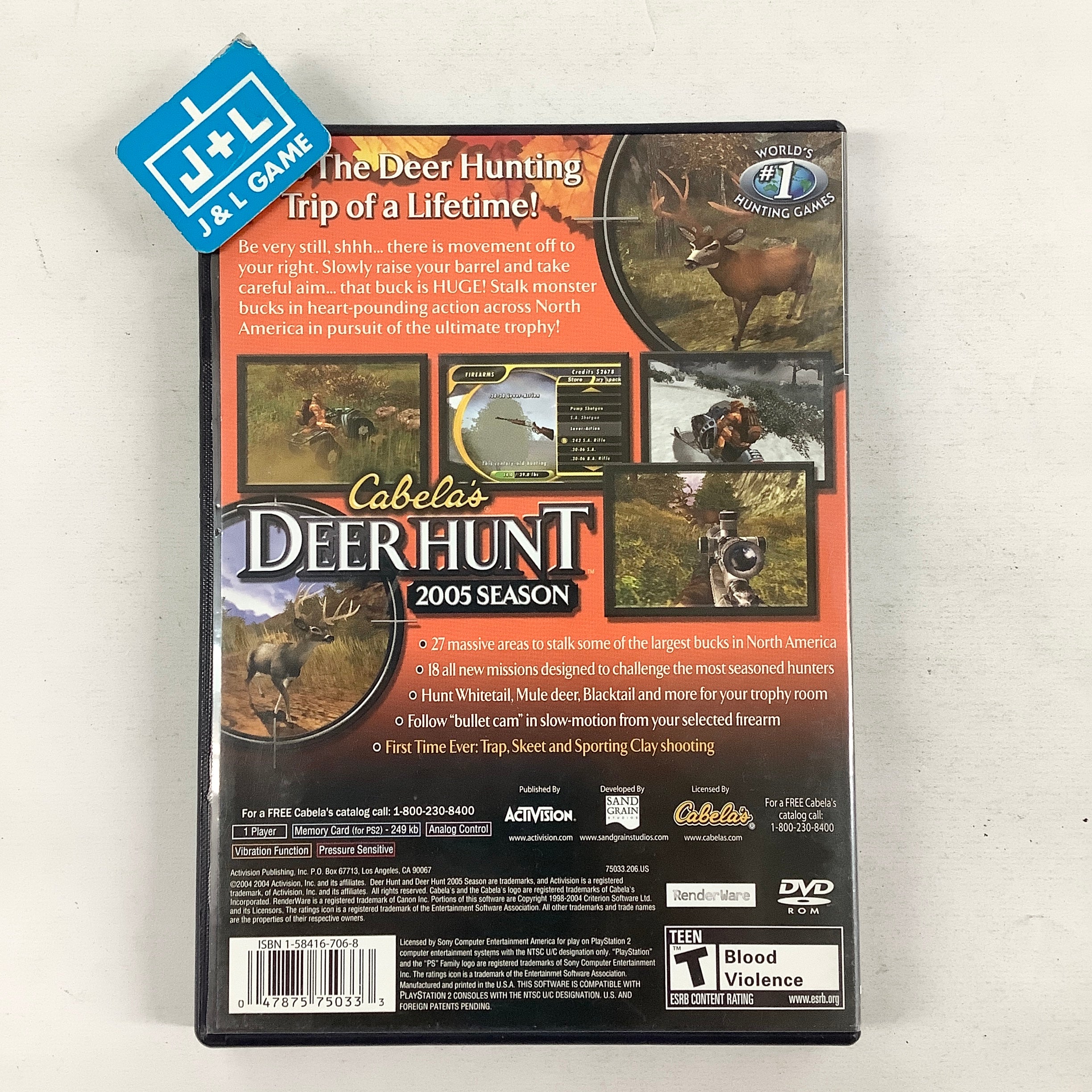 Cabela's Deer Hunt 2005 Season - (PS2) PlayStation 2 [Pre-Owned] Video Games Activision