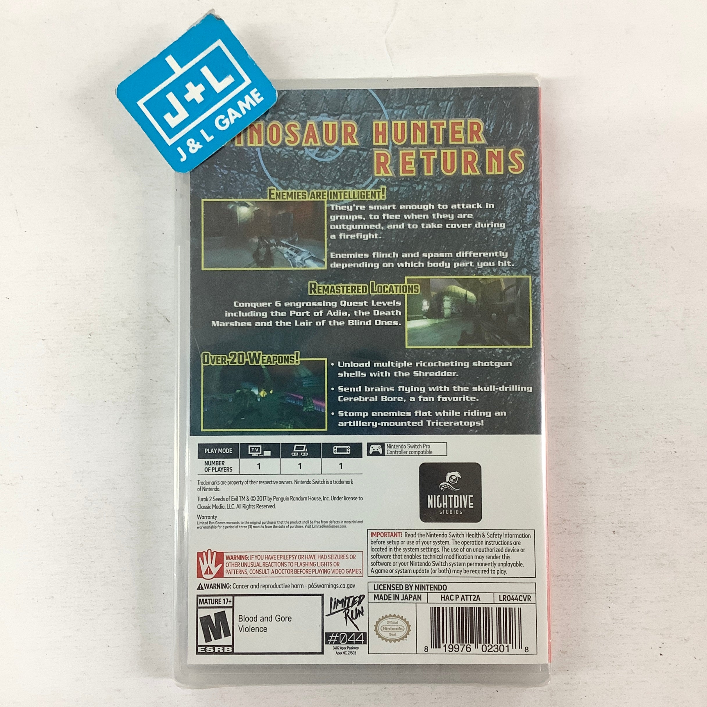 Turok 2: Seeds of Evil (Limited Run #044) - (NSW) Nintendo Switch Video Games Limited Run Games