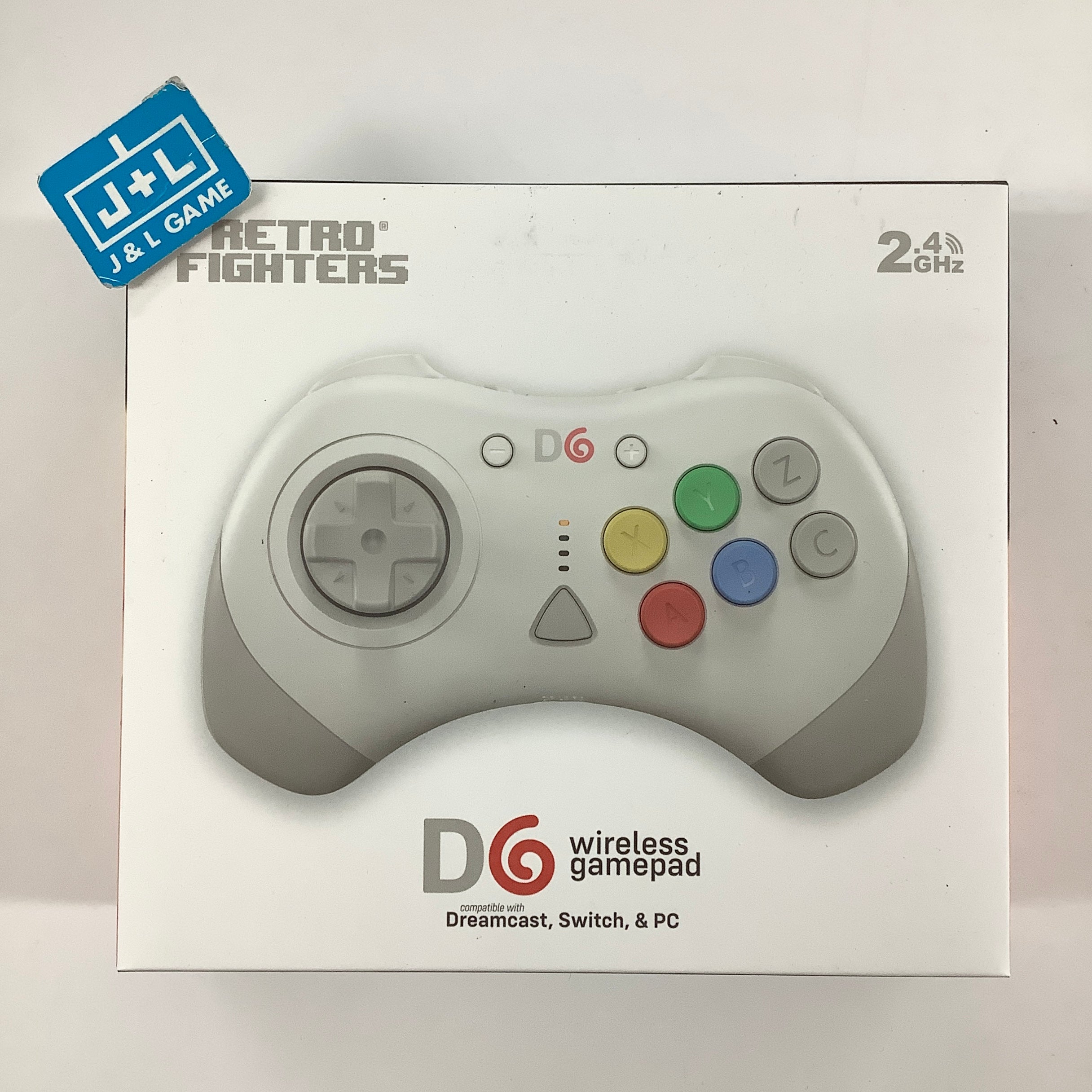 Retro Fighters D6 Wireless Controller (White) - (DC) SEGA Dreamcast