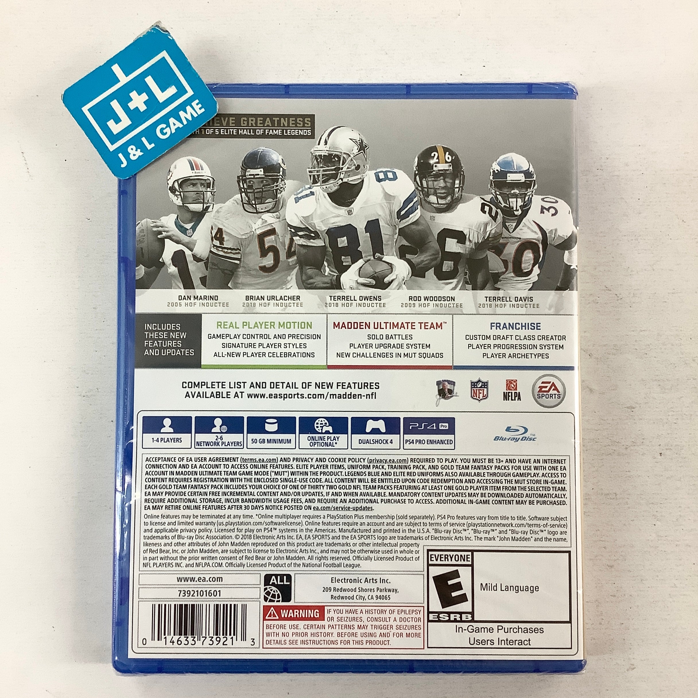 Madden NFL 19 (Hall of Fame Edition) - (PS4) PlayStation 4 Video Games Electronic Arts