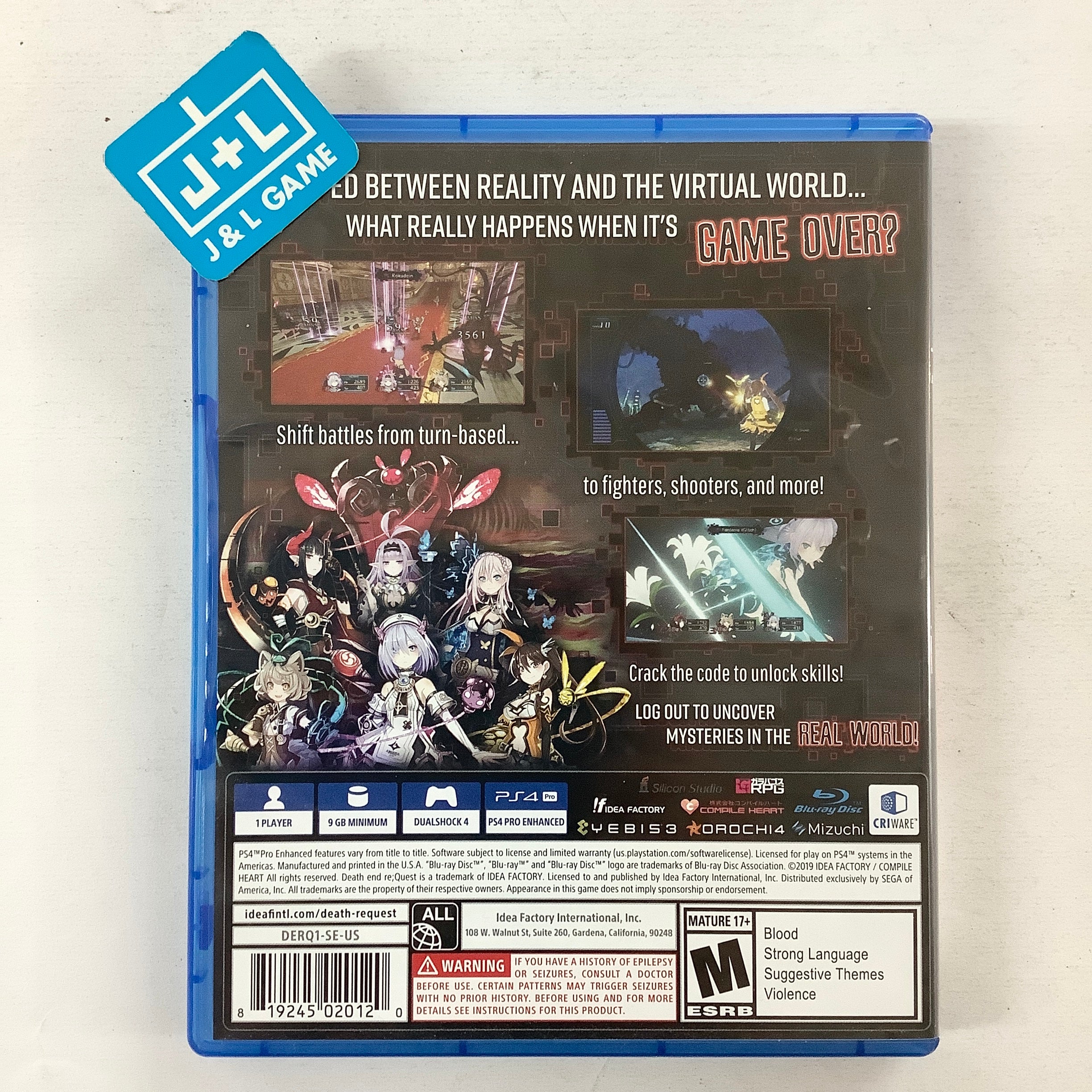 Death end re;Quest - (PS4) PlayStation 4 [Pre-Owned] Video Games Idea Factory   