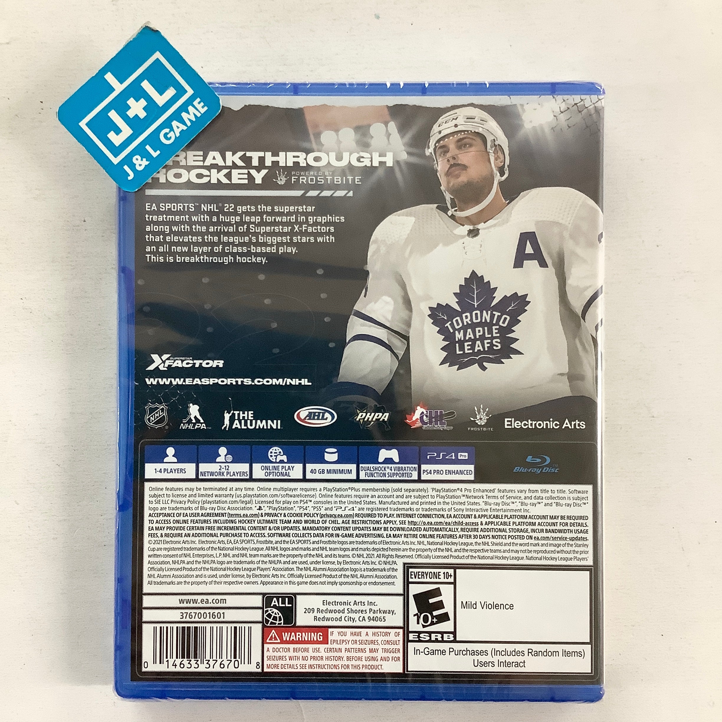 NHL 22 - (PS4) PlayStation 4 Video Games Electronic Arts