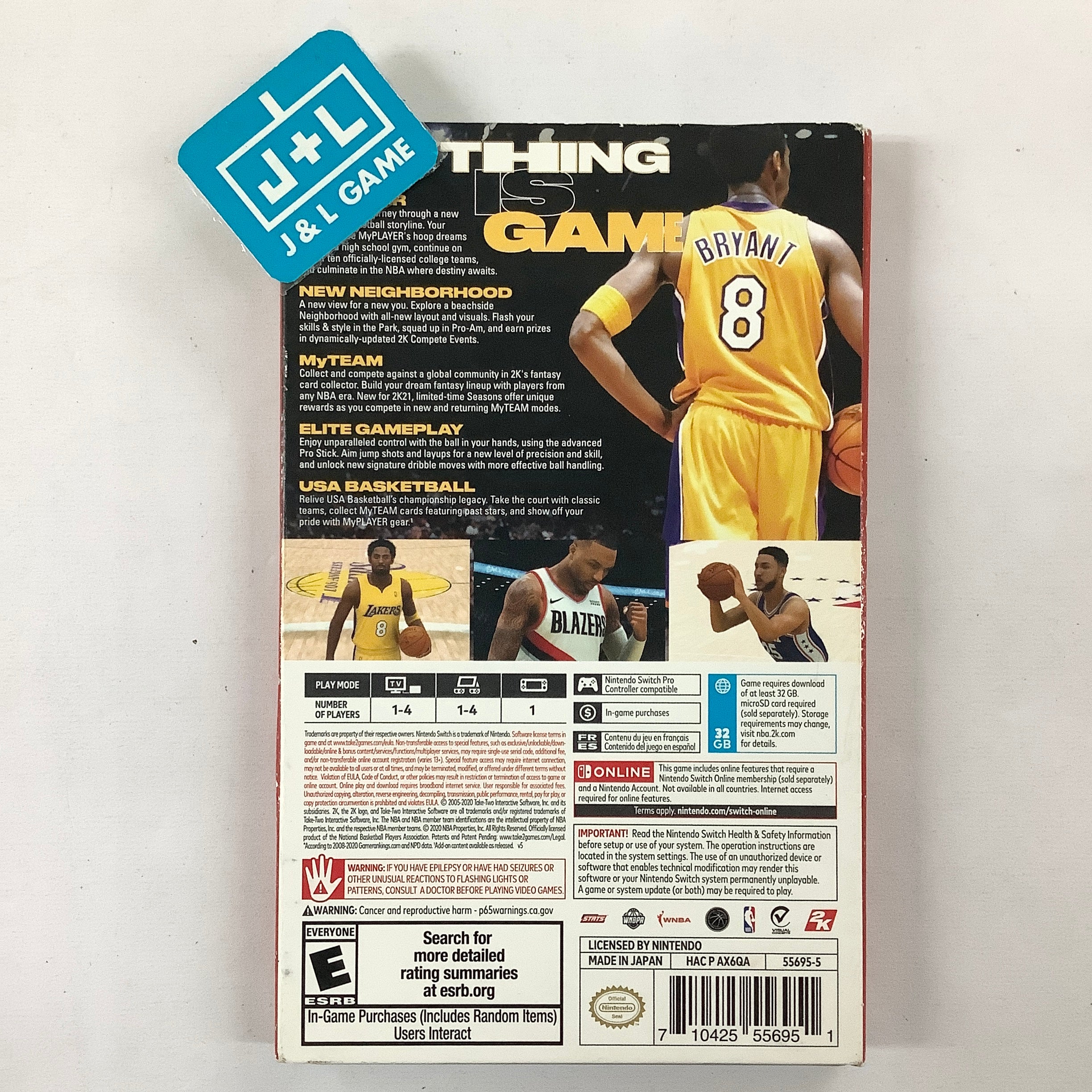 NBA 2K21 (Mamba Forever Edition) - Nintendo Switch [Pre-Owned] Video Games 2K   
