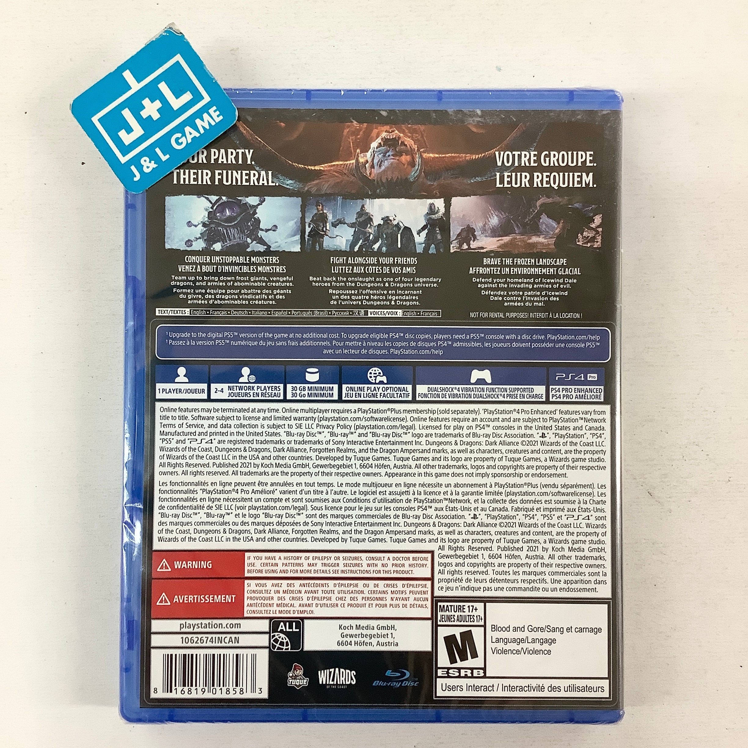 Dungeons & Dragons: Dark Alliance - (PS4) PlayStation 4 Video Games Deep Silver