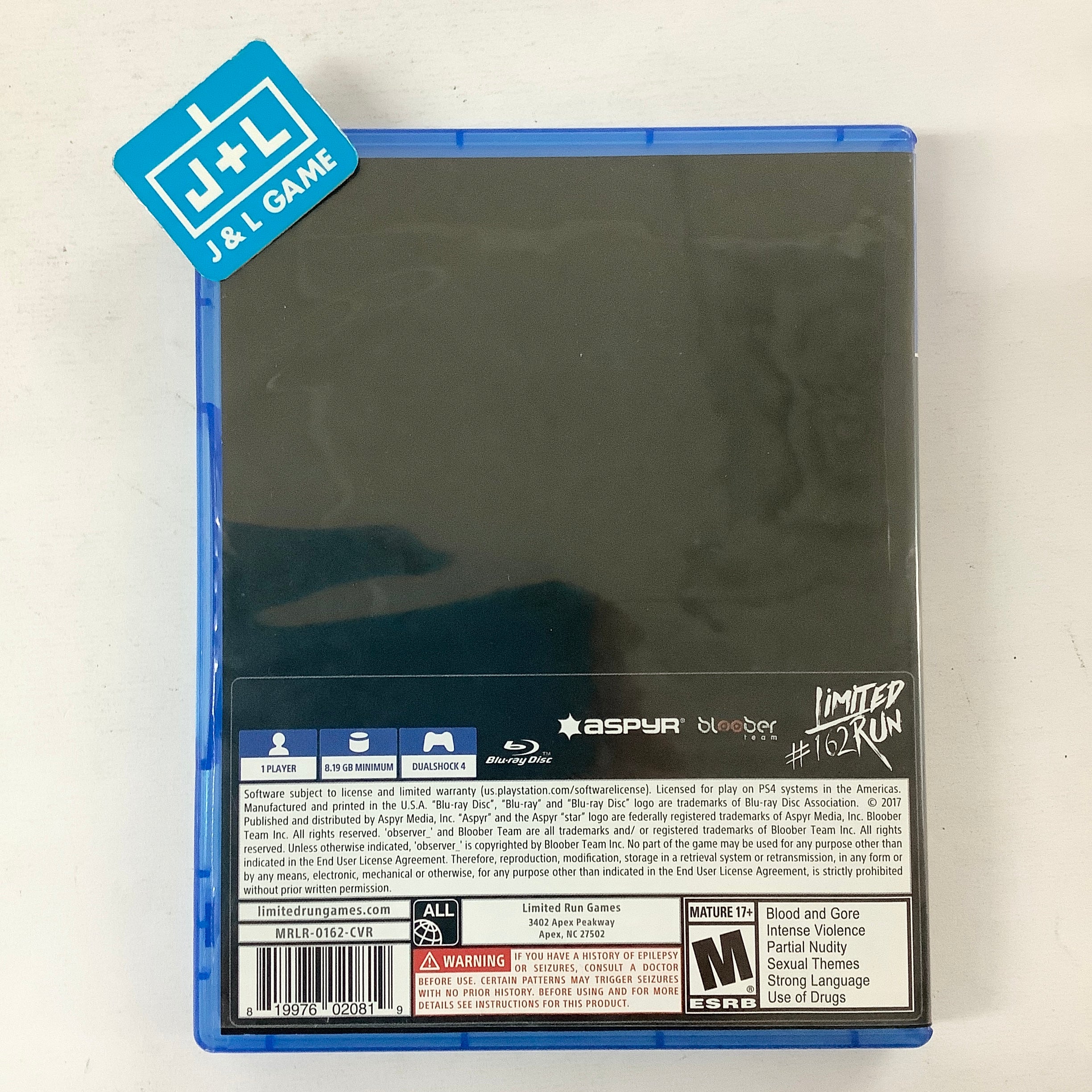 Observer (Limited Run #162) - (PS4) PlayStation 4 [Pre-Owned