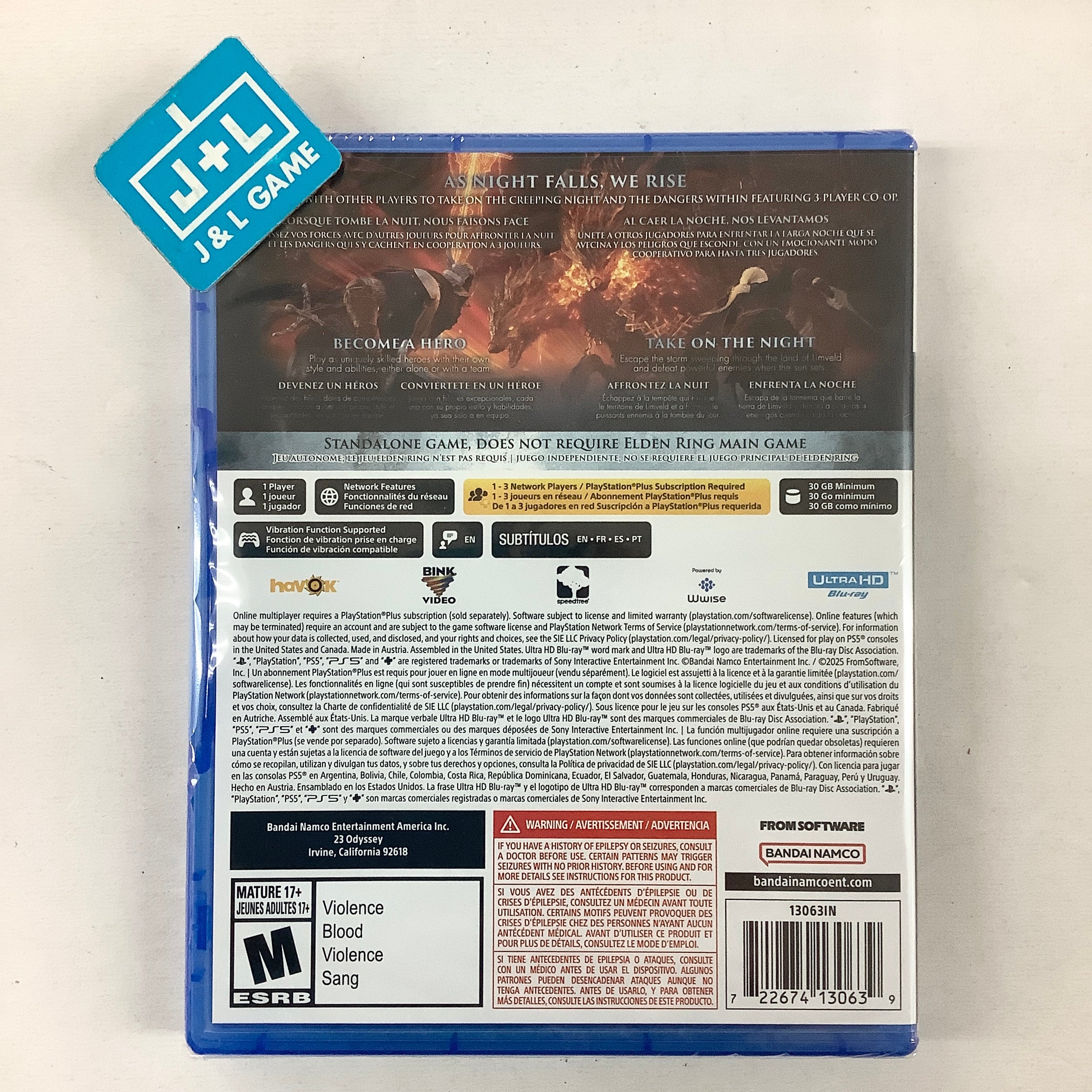 Elden Ring Nightreign - (PS5) PlayStation 5 Video Games BANDAI NAMCO Entertainment