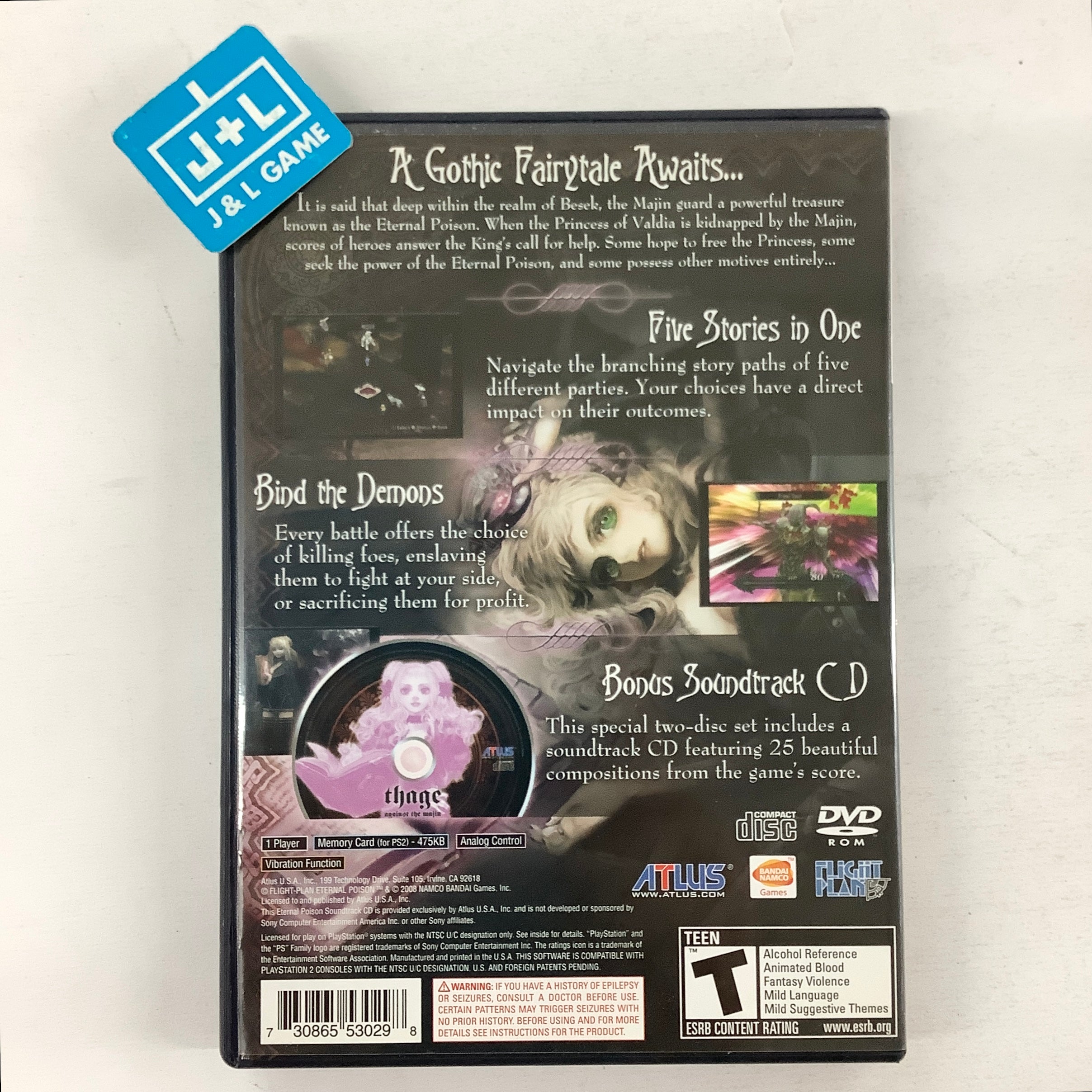 Eternal Poison (Includes Bonus Disc) - (PS2) PlayStation 2 [Pre-Owned] Video Games Atlus