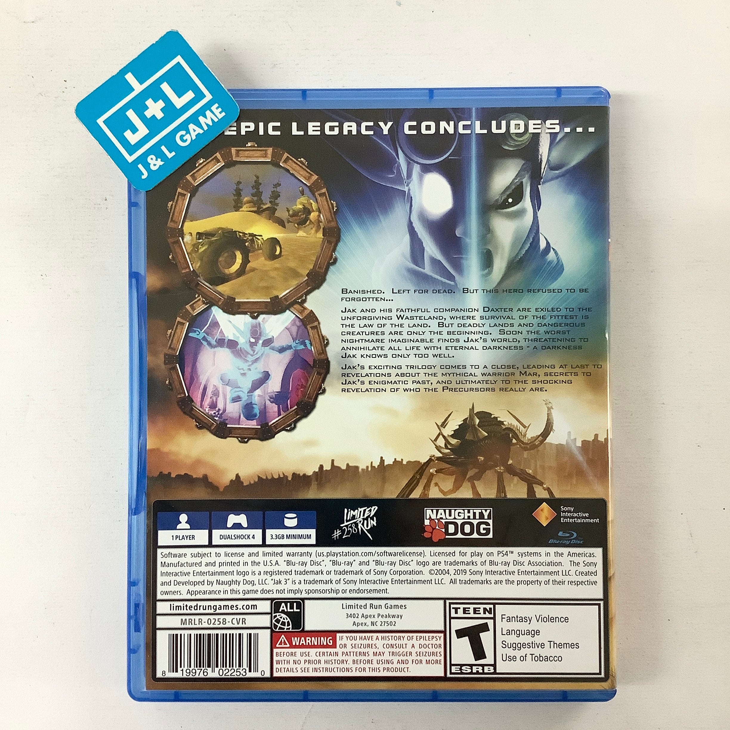 Jak 3 (Limited Run #258) - (PS4) PlayStation 4 [Pre-Owned] | J&L Game