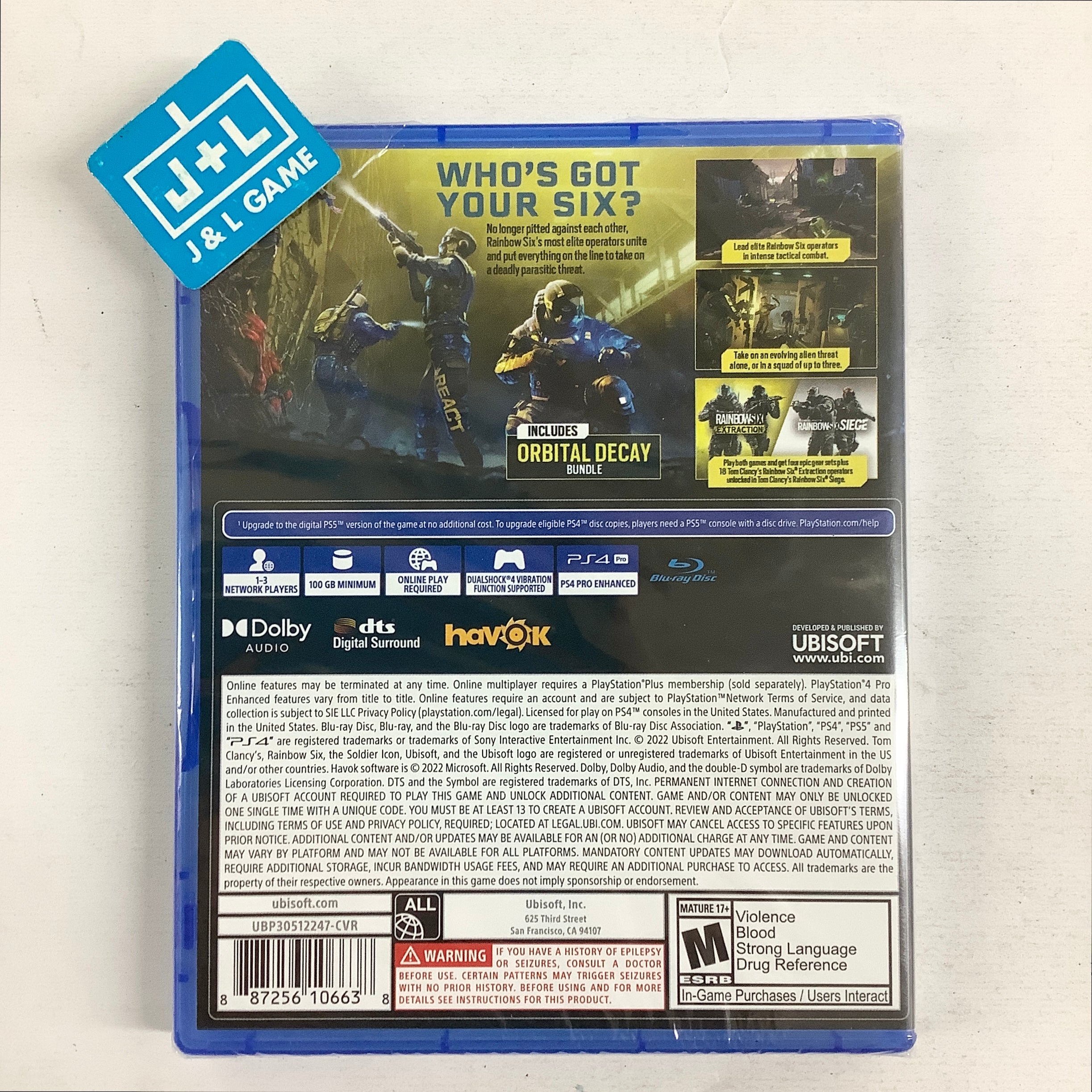 Tom Clancy's Rainbow Six Extraction - (PS4) PlayStation 4 Video Games Ubisoft