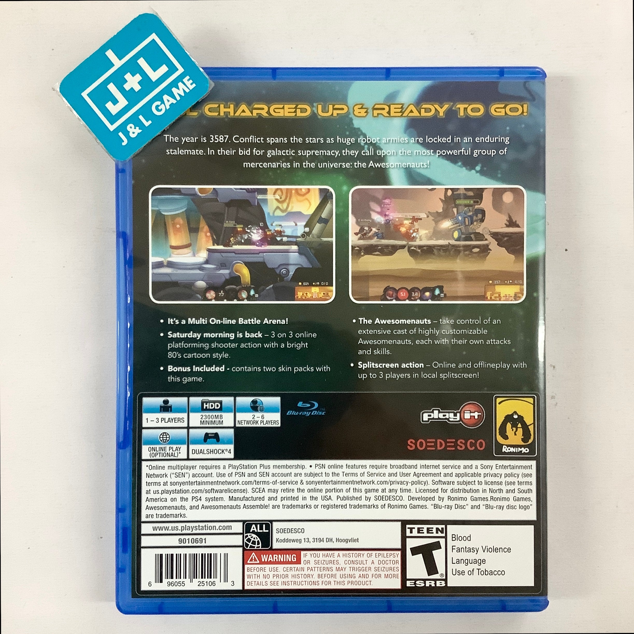 Awesomenauts Assemble! - (PS4) PlayStation 4 [Pre-Owned] Video Games Ronimo Games   