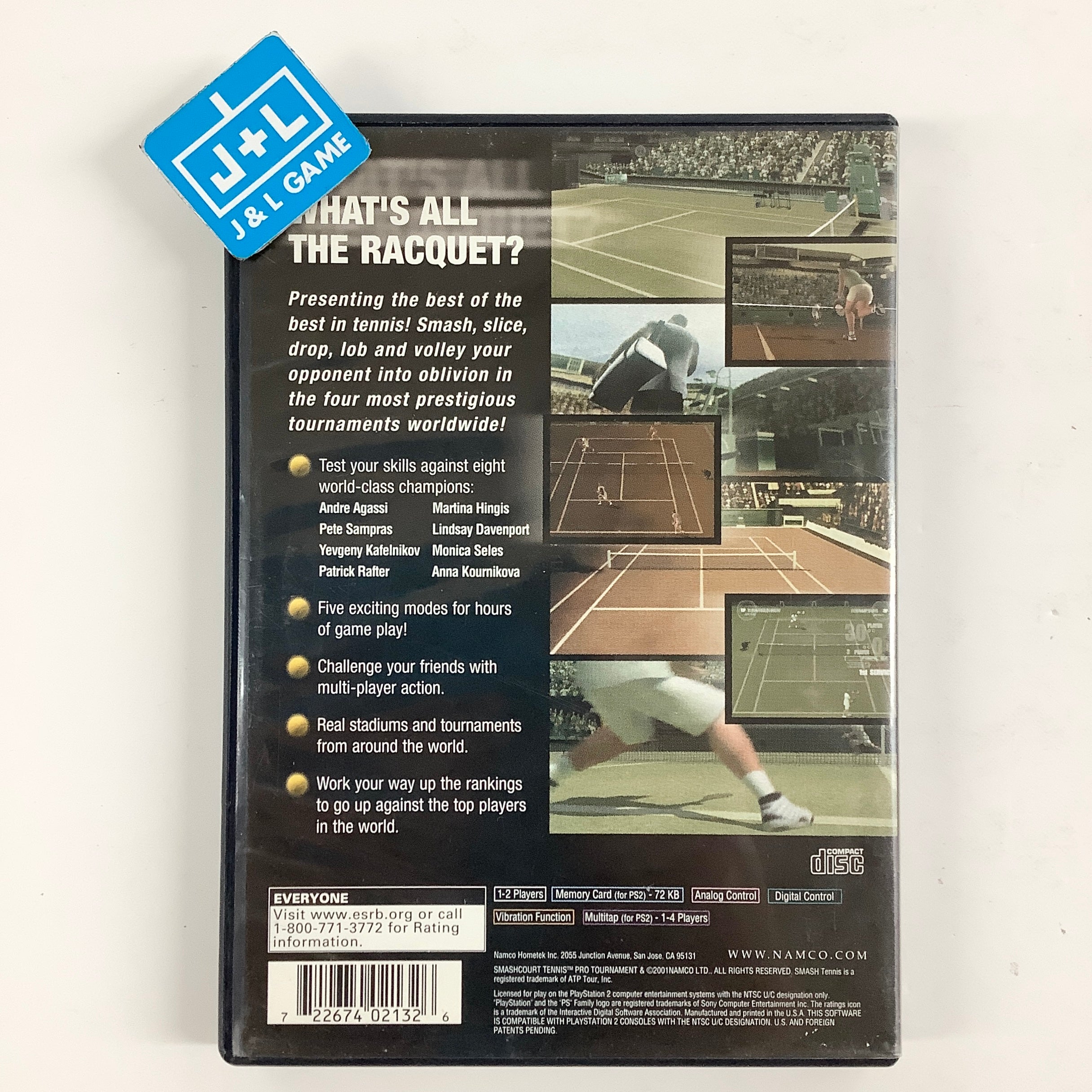 Smash Court Tennis Pro Tournament - (PS2) PlayStation 2 [Pre-Owned] Video Games Namco