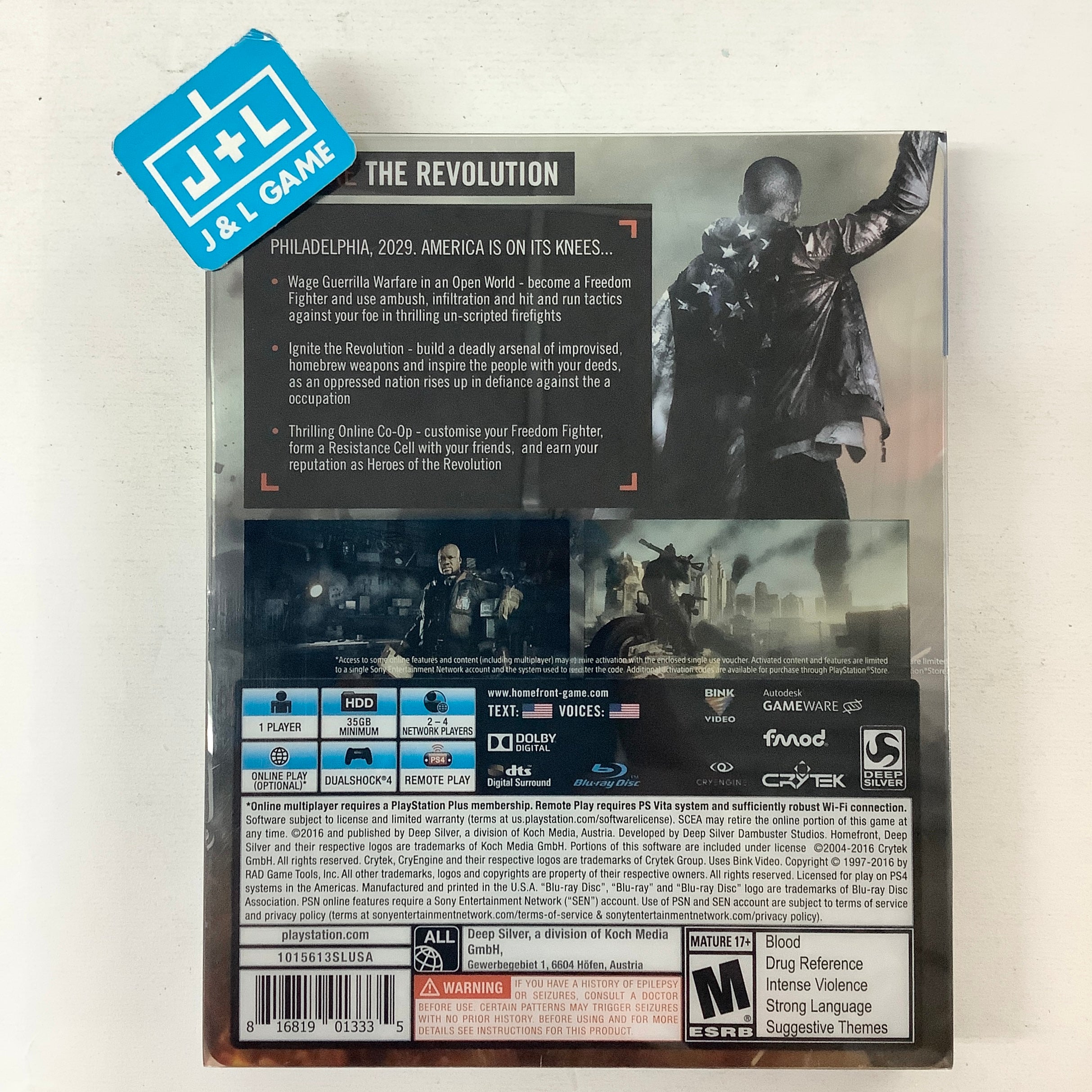 Homefront: The Revolution (Steelbook Edition) - (PS4) PlayStation 4 [Pre-Owned] Video Games Deep Silver   