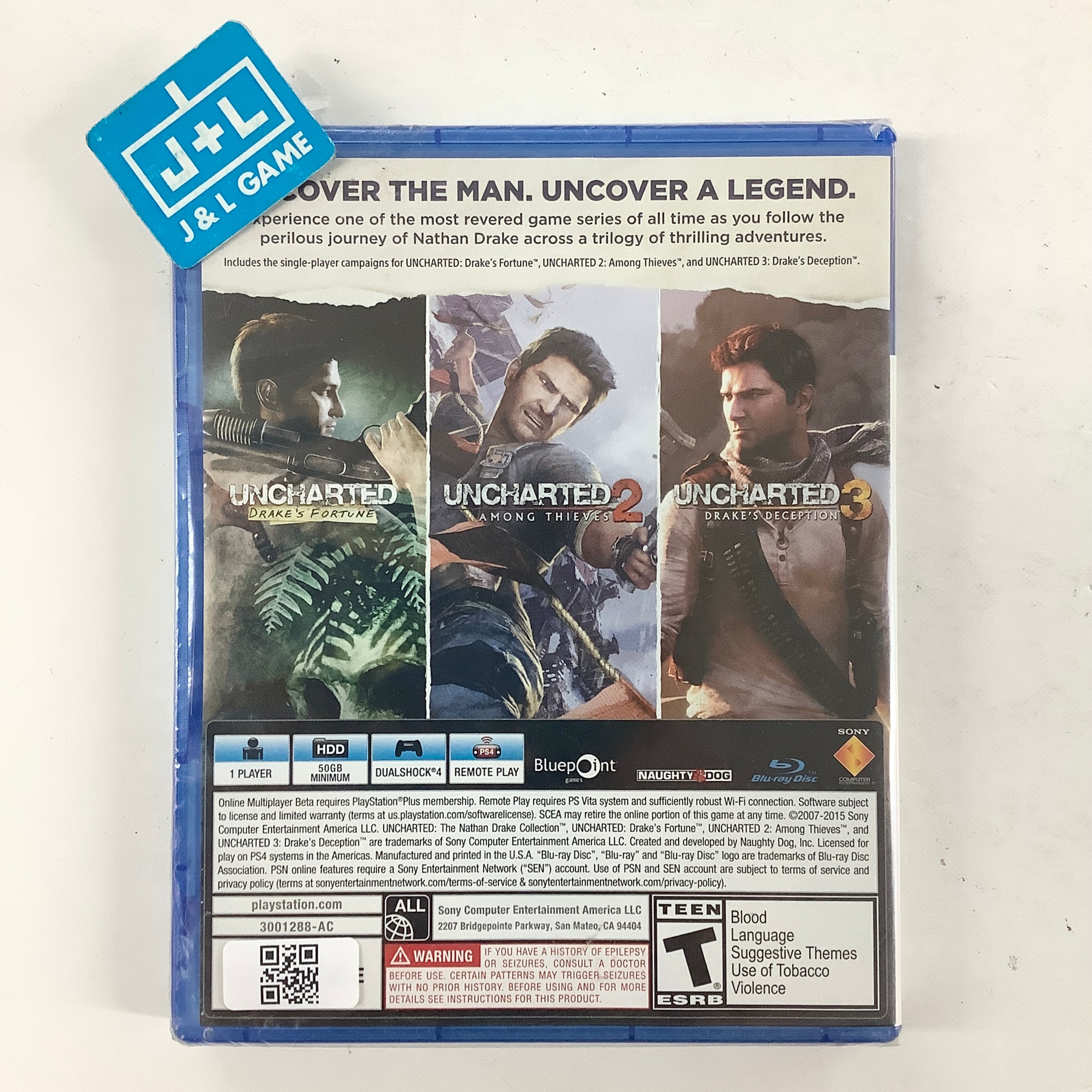 Uncharted: The Nathan Drake Collection - (PS4) PlayStation 4 Video Games SCEA