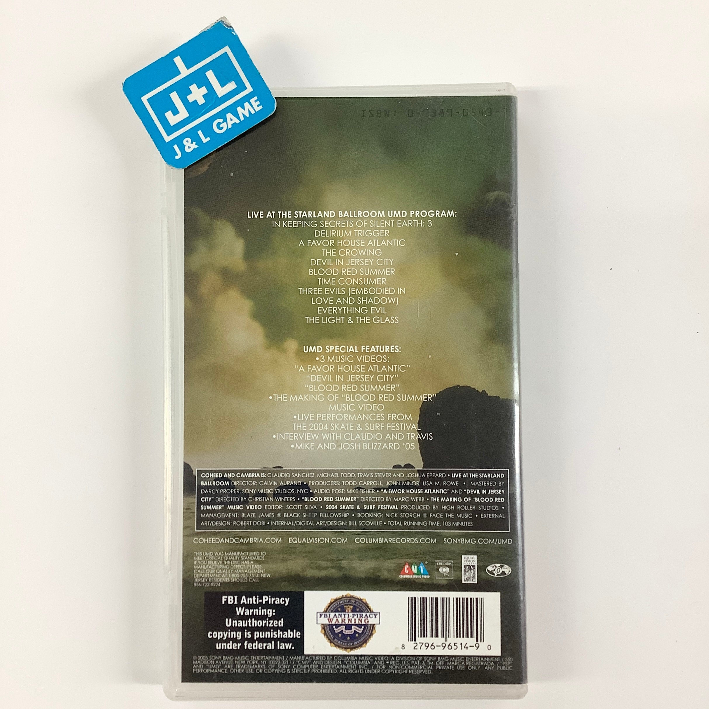 Coheed and Cambria: Live at the Starland Ballroom - PSP UMD Video [Pre-Owned] Home Sony Pictures