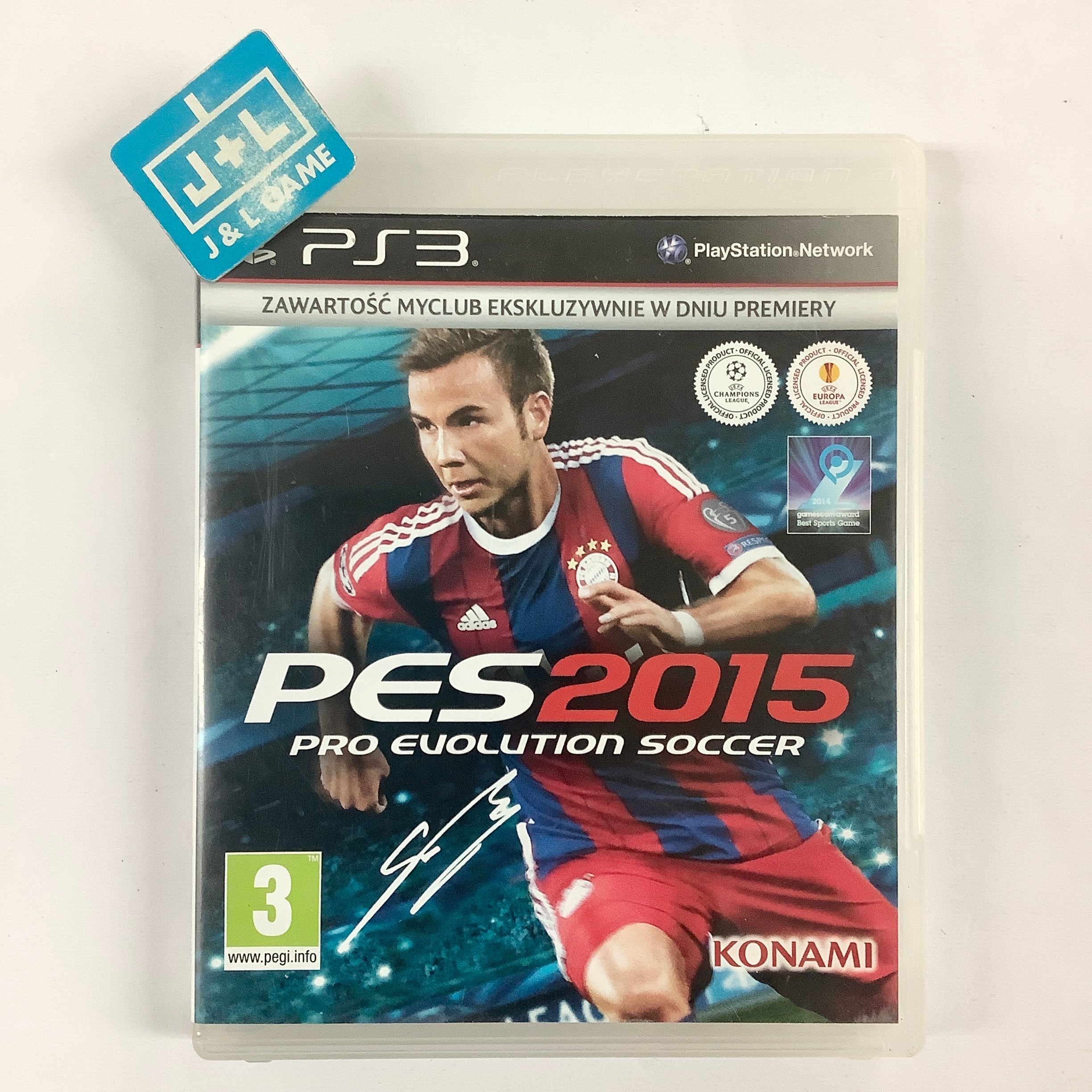 Pro Evolution Soccer 2015 (Polish) - (PS3) Playstation 3 [Pre-Owned] (European Import) Video Games Konami   